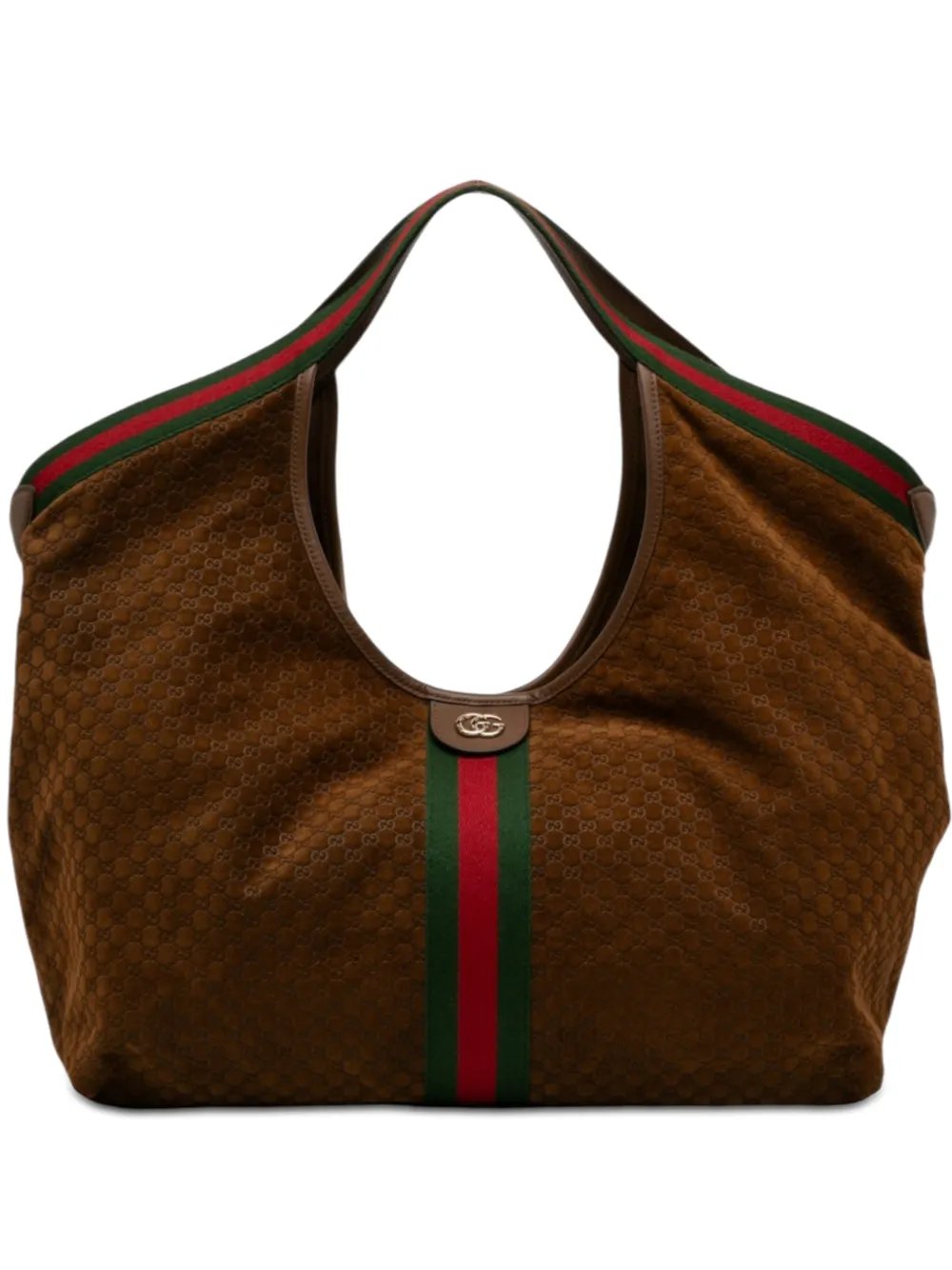 2016-2026 Large GG Suede Web Giglio tote bag