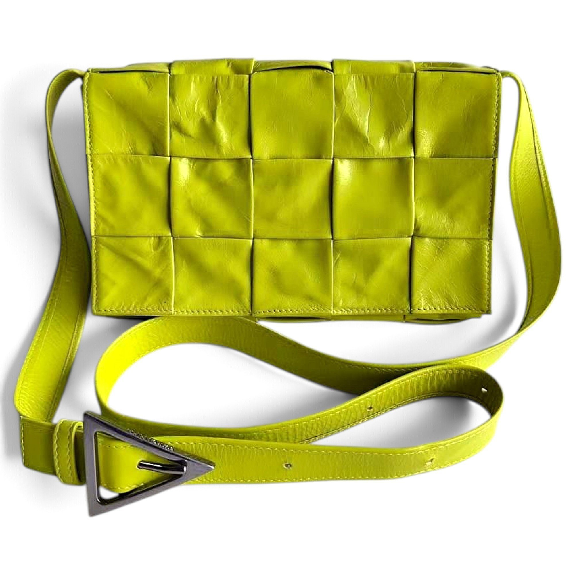 Cassette leather handbag