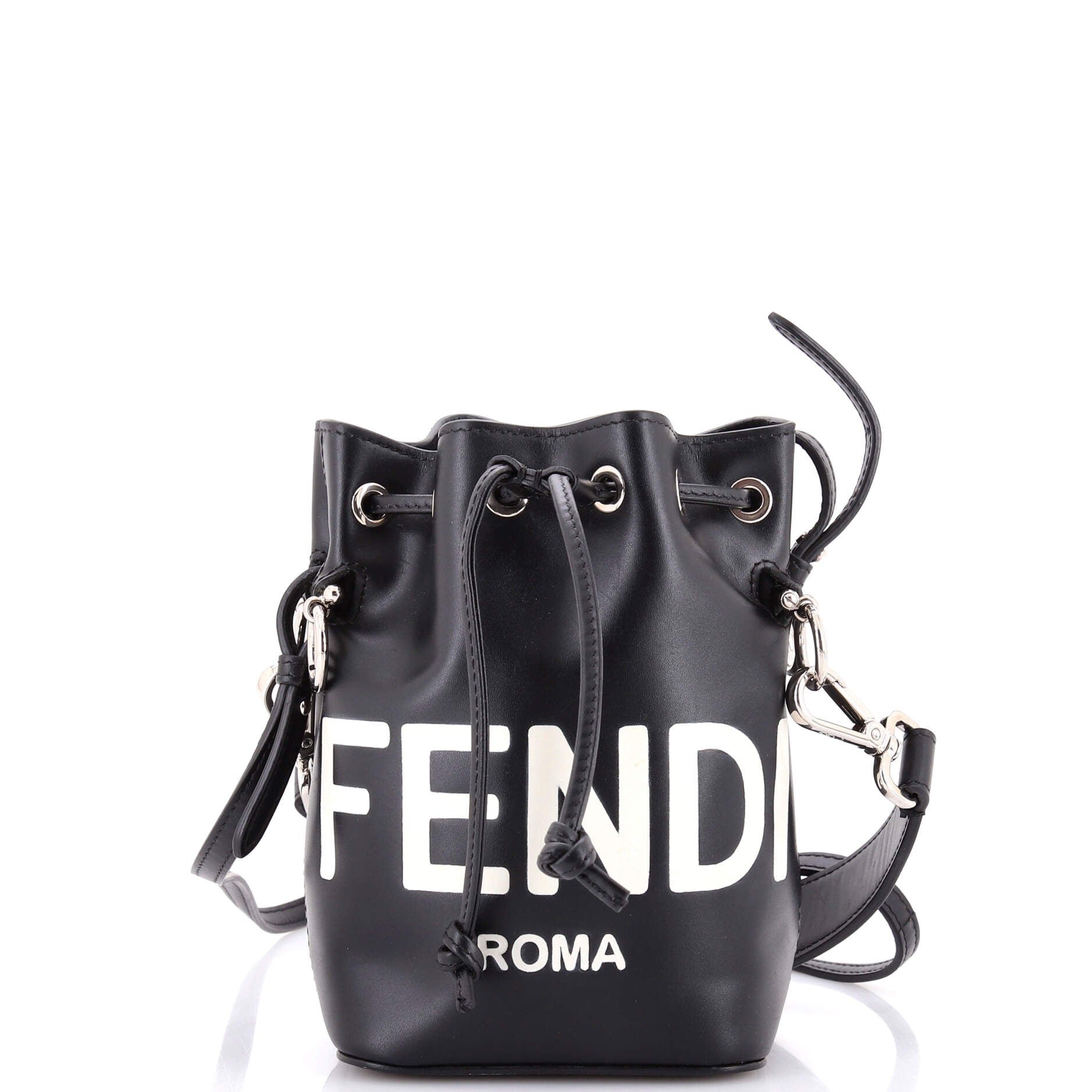 Logo Mon Tresor Bucket Bag Leather Mini
