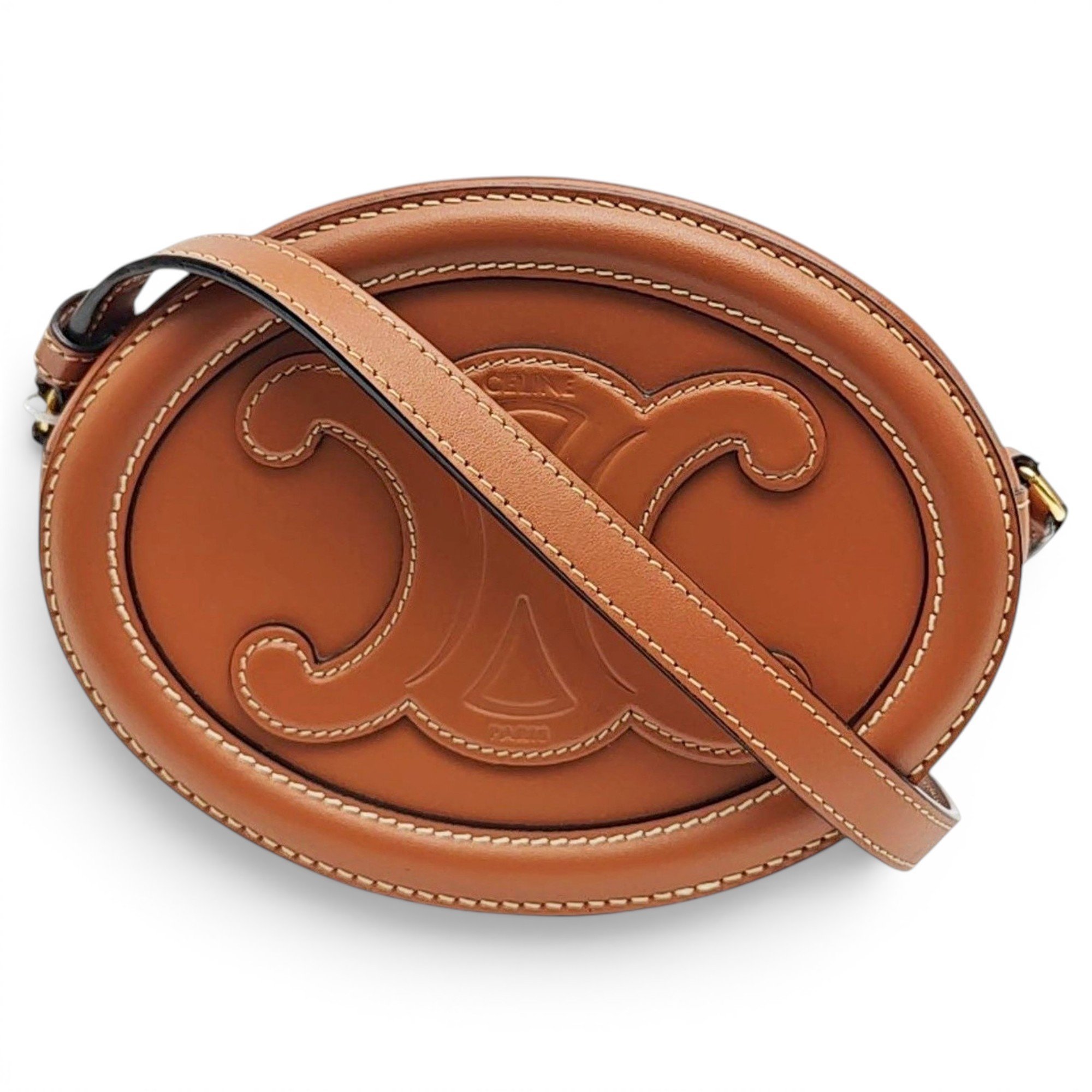 Triomphe leather handbag