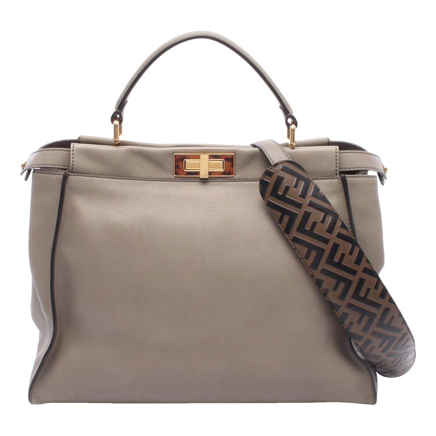 Peekaboo leather handbag