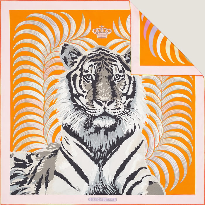 Tigre Royal 더블 페이스 스카프 90