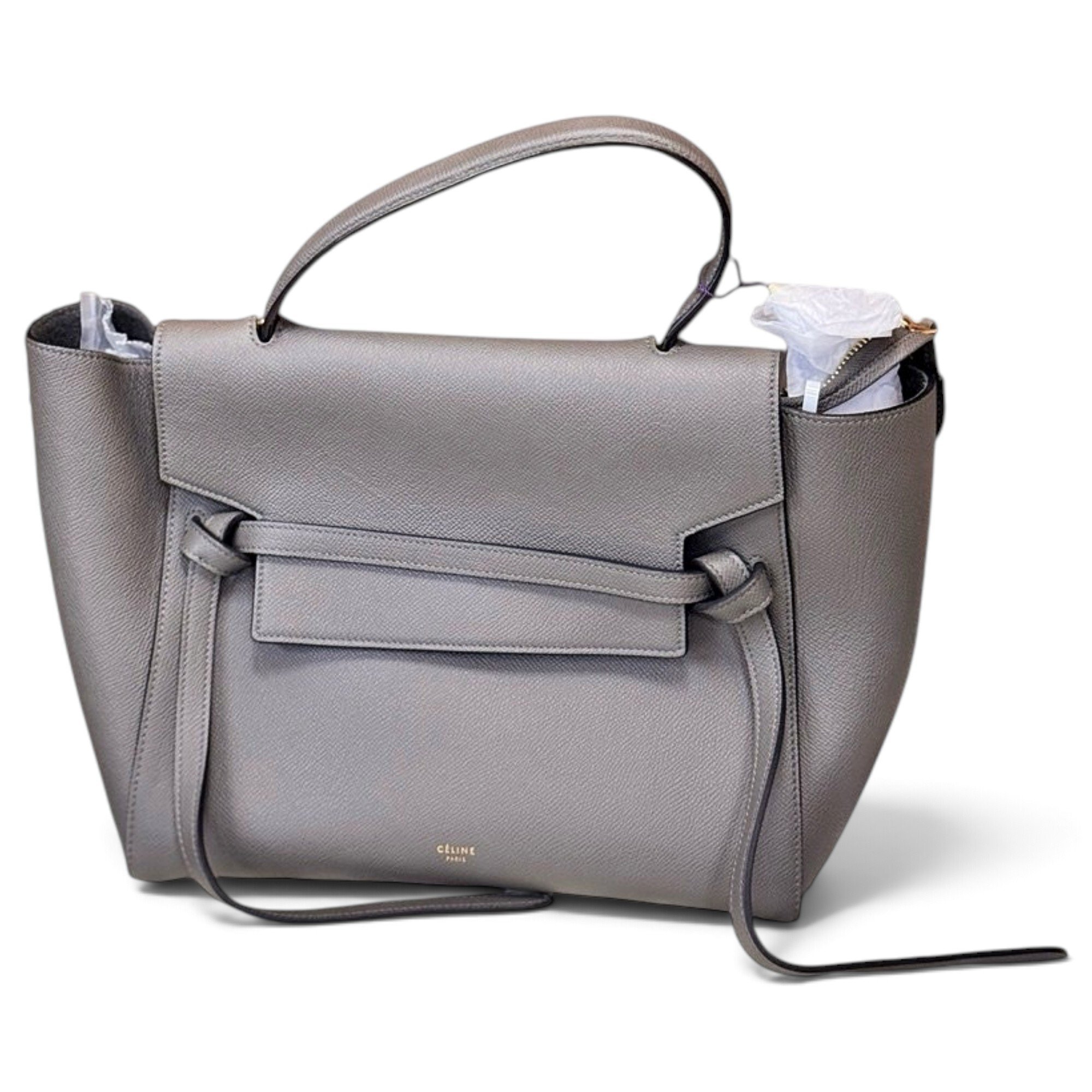 Belt leather handbag