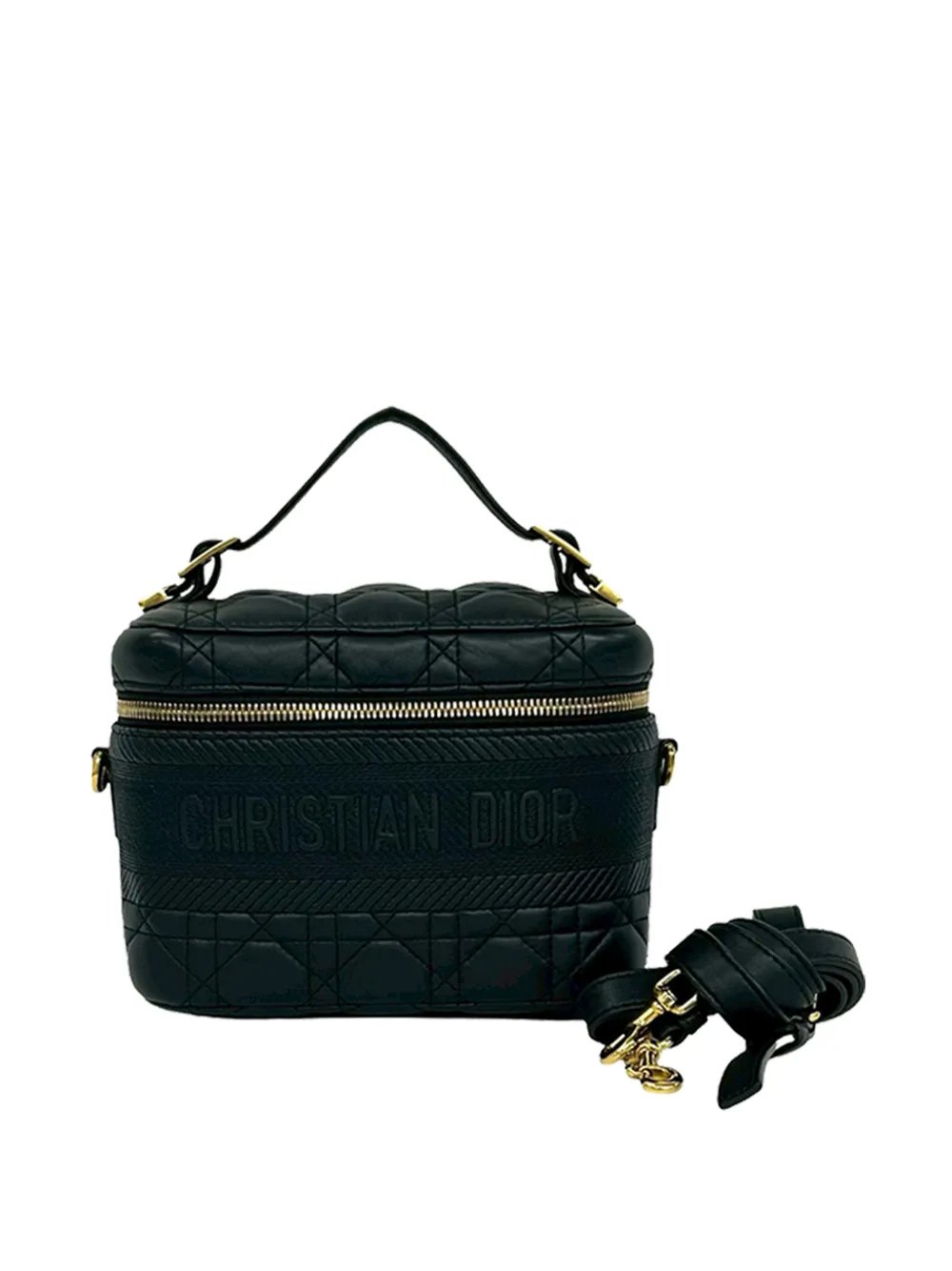 2000-2026 Small Lambskin Cannage DiorTravel Vanity Case satchel