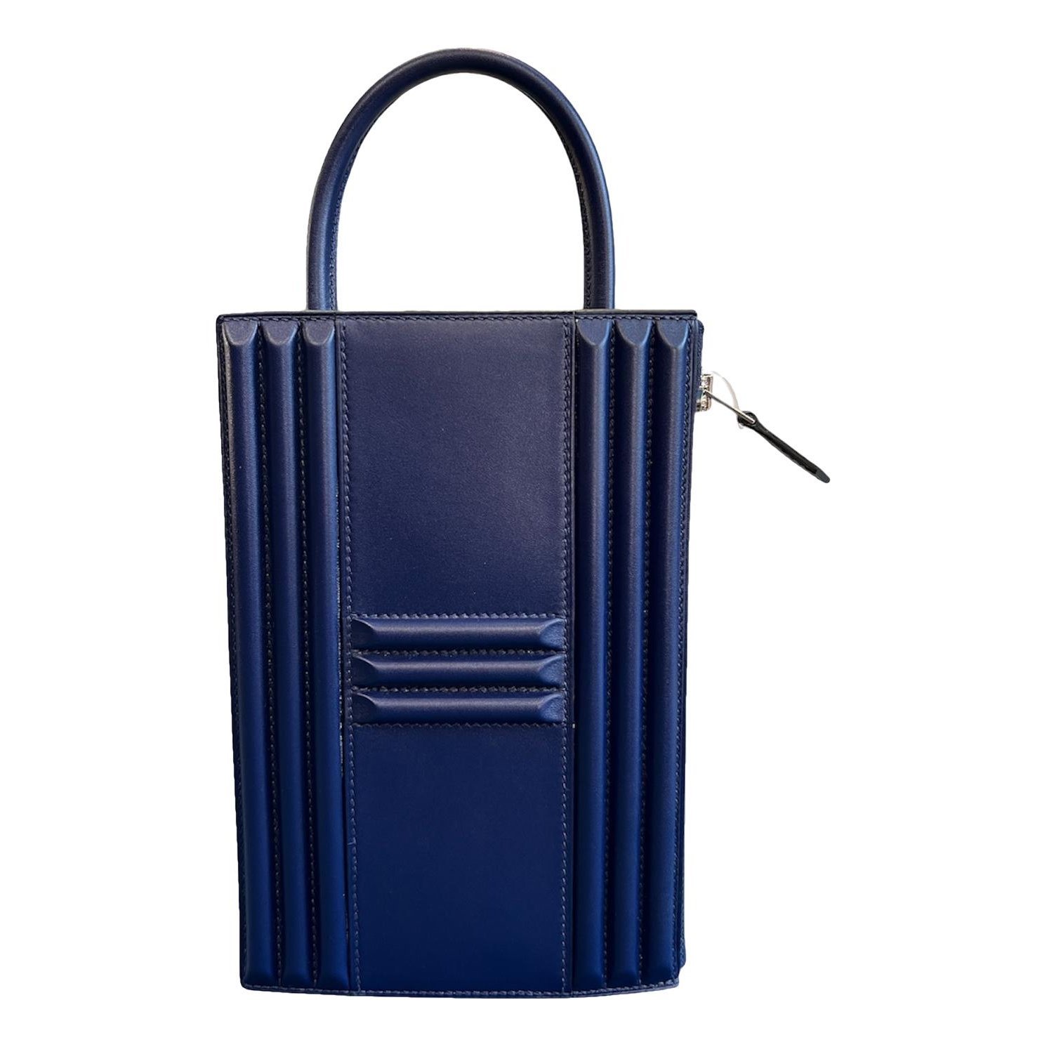 Leather clutch bag