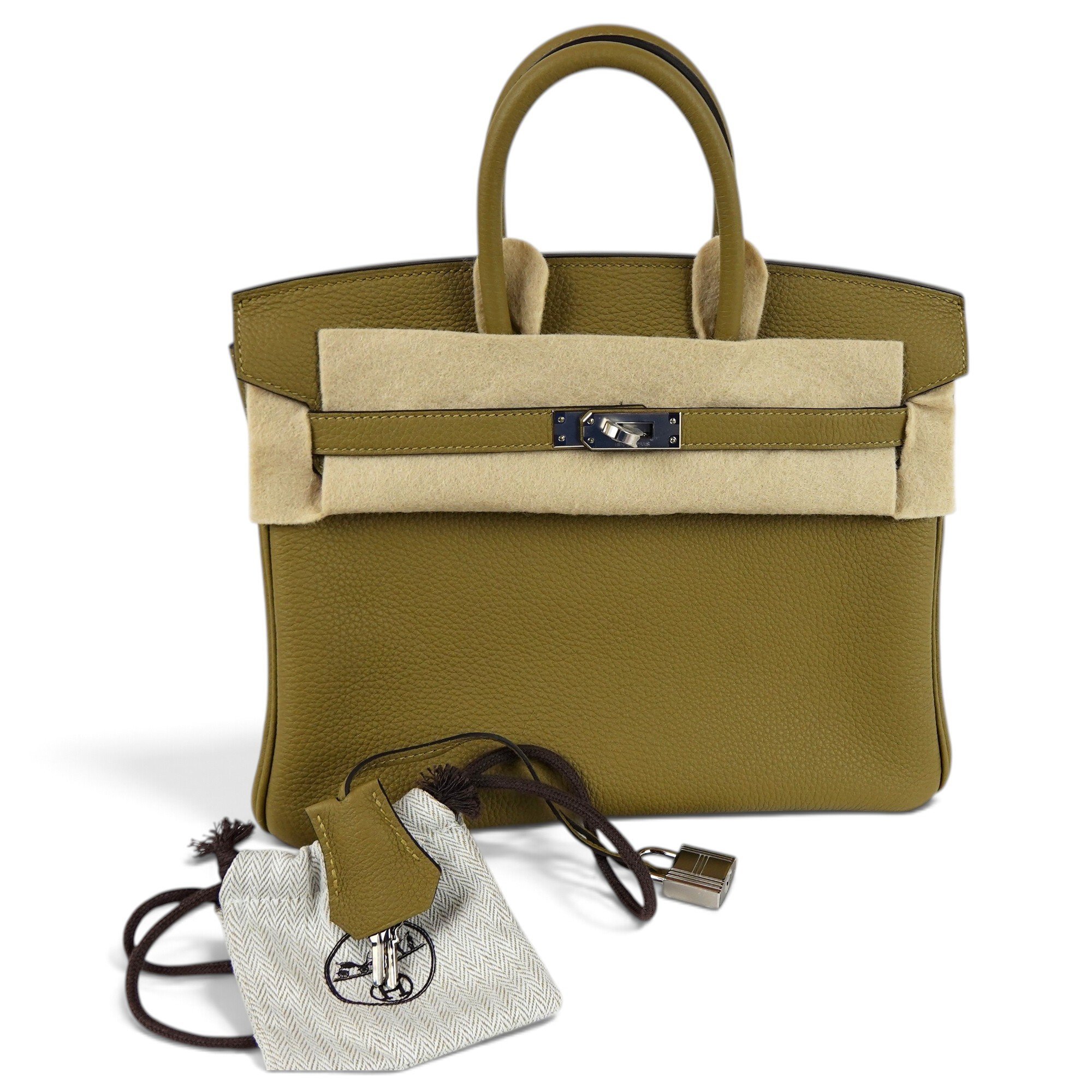 Birkin 25 leather handbag