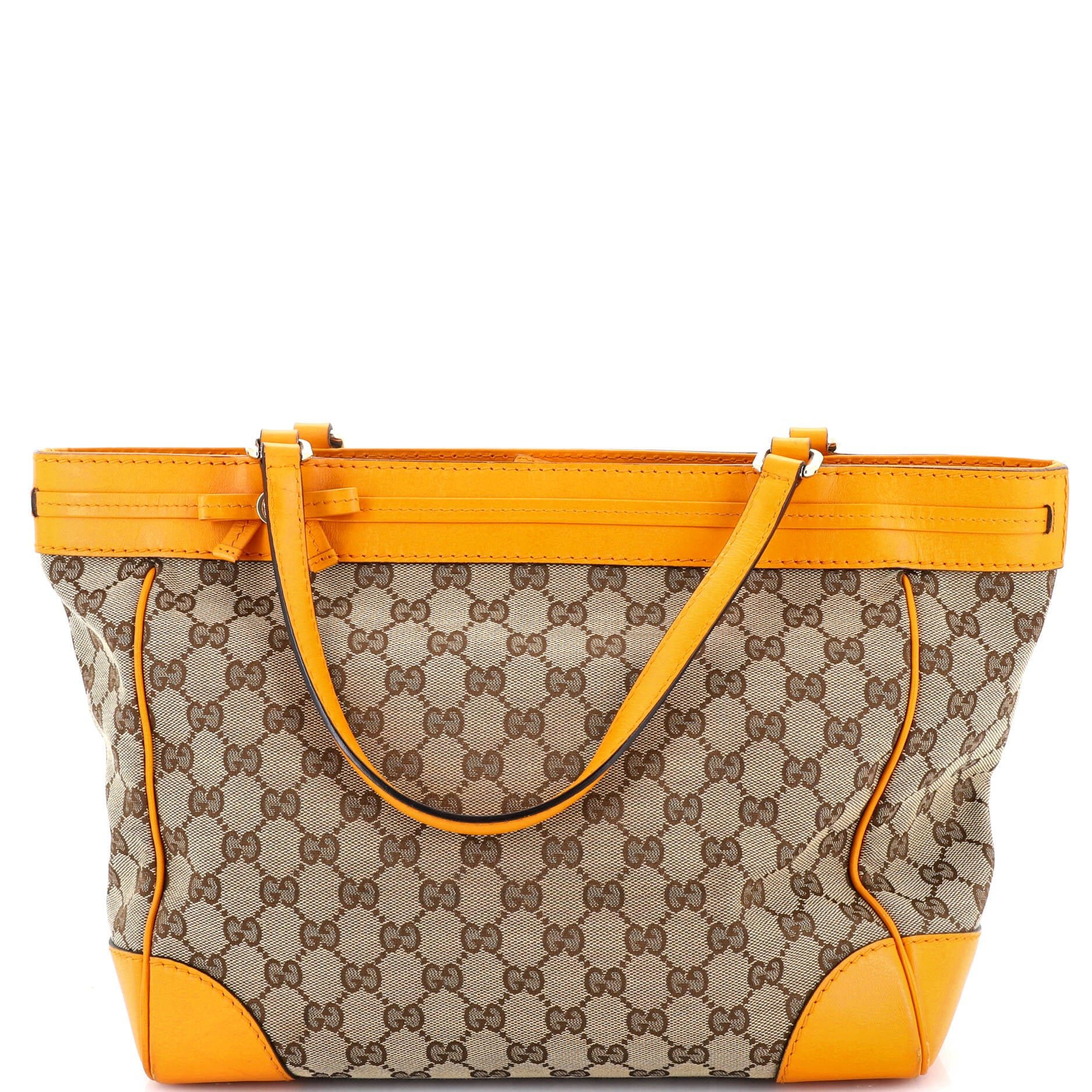 Gucci Mayfair Satchel GG Canvas with Leather Medium