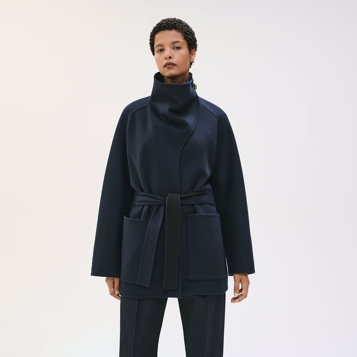 Bleu Noir Cashmere Coat