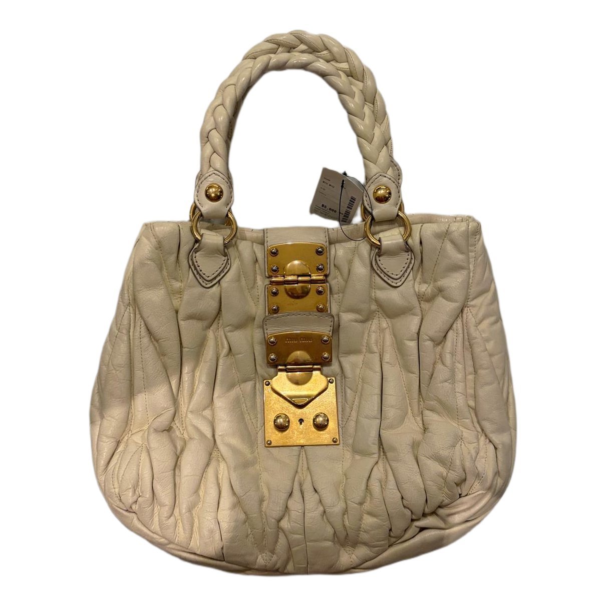 Coffer leather handbag