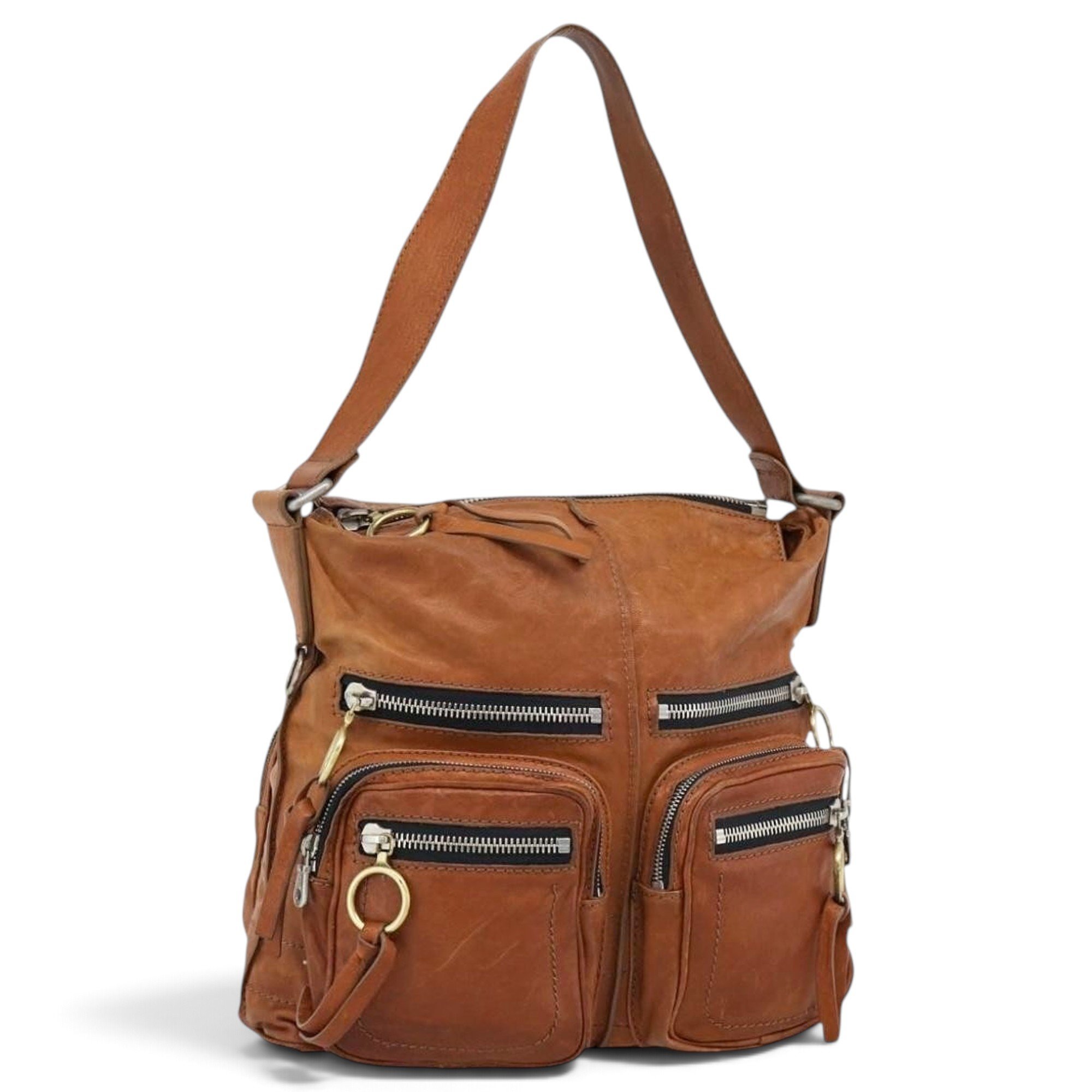 C leather handbag