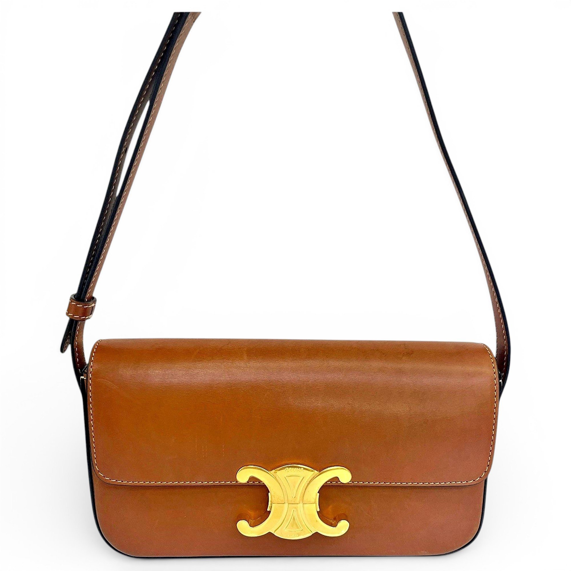 Classic leather crossbody bag