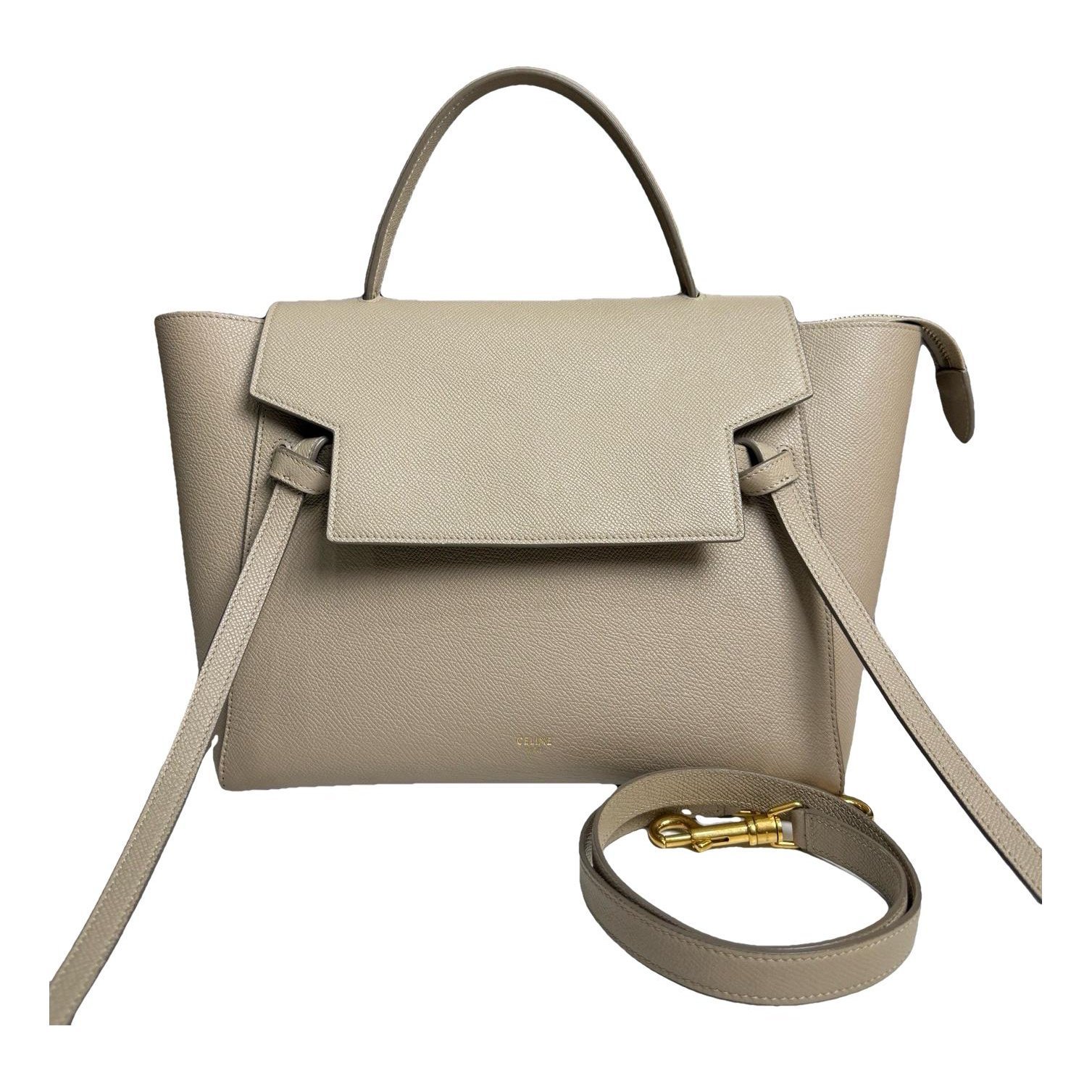 Belt leather handbag