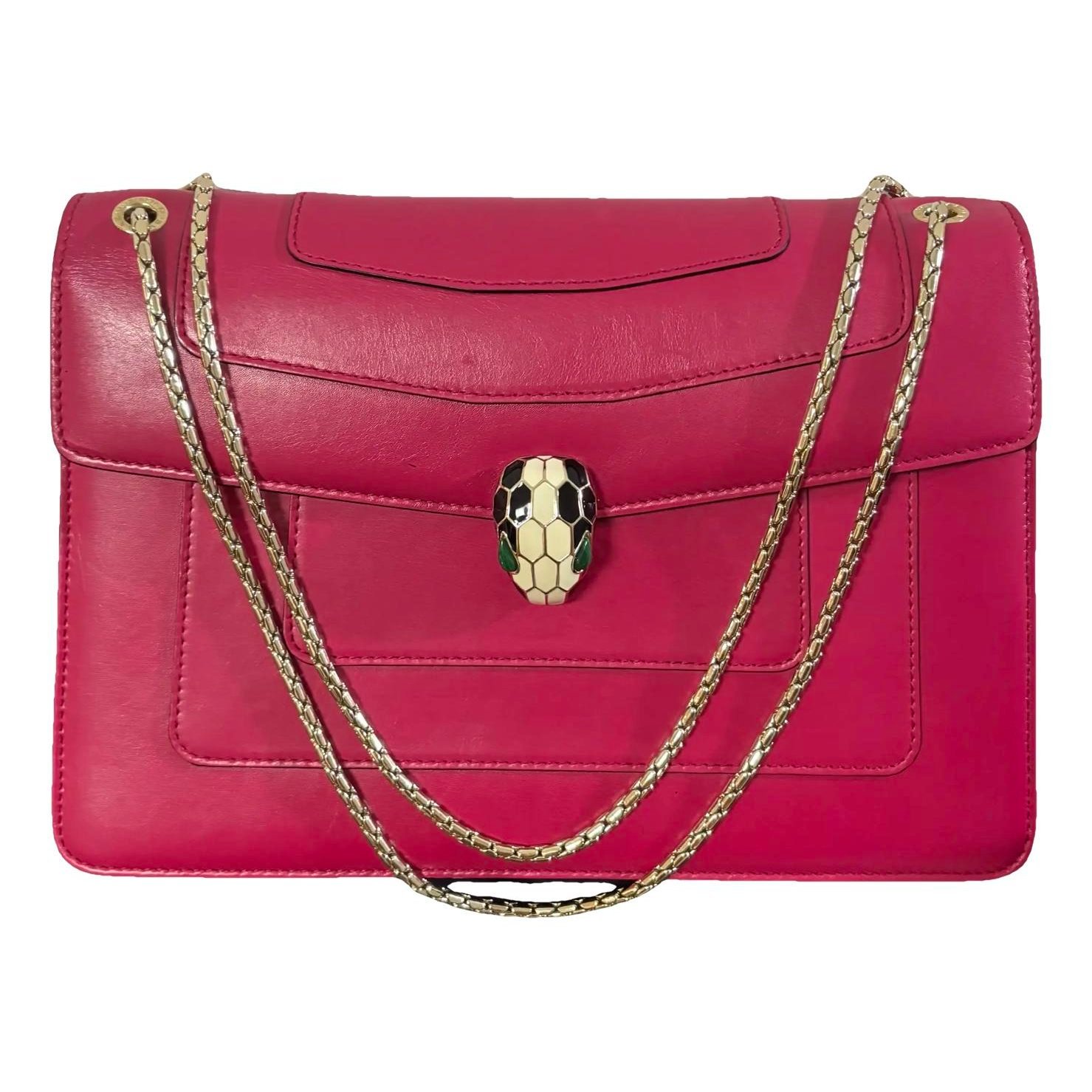Serpenti leather handbag