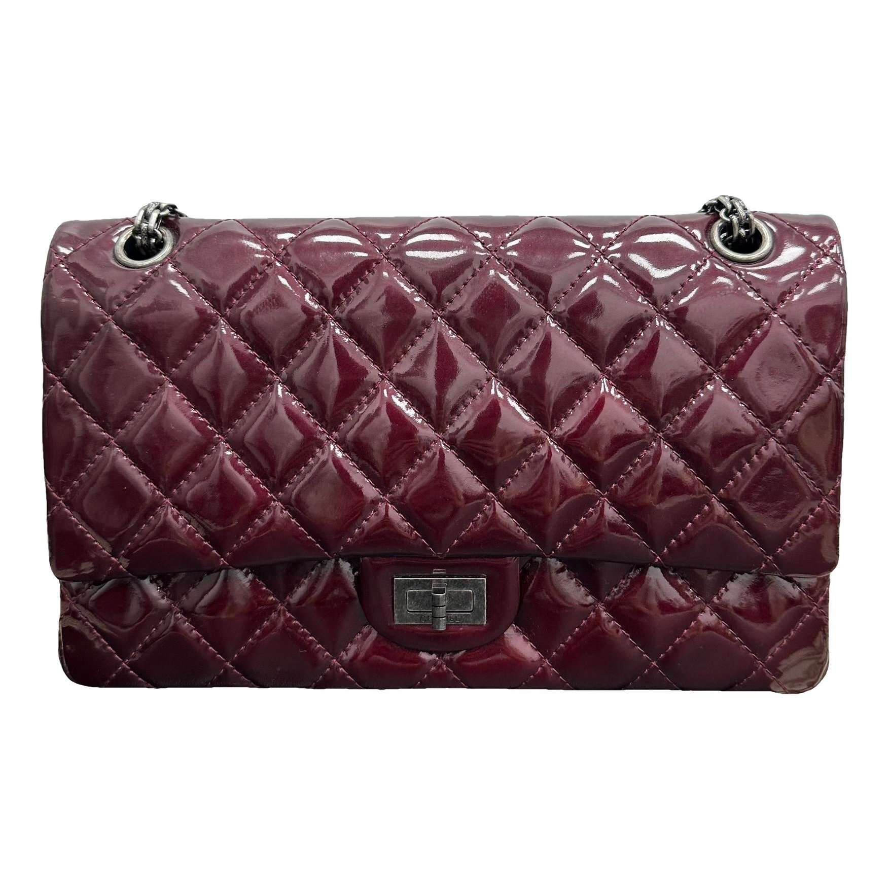 2.55 patent leather handbag