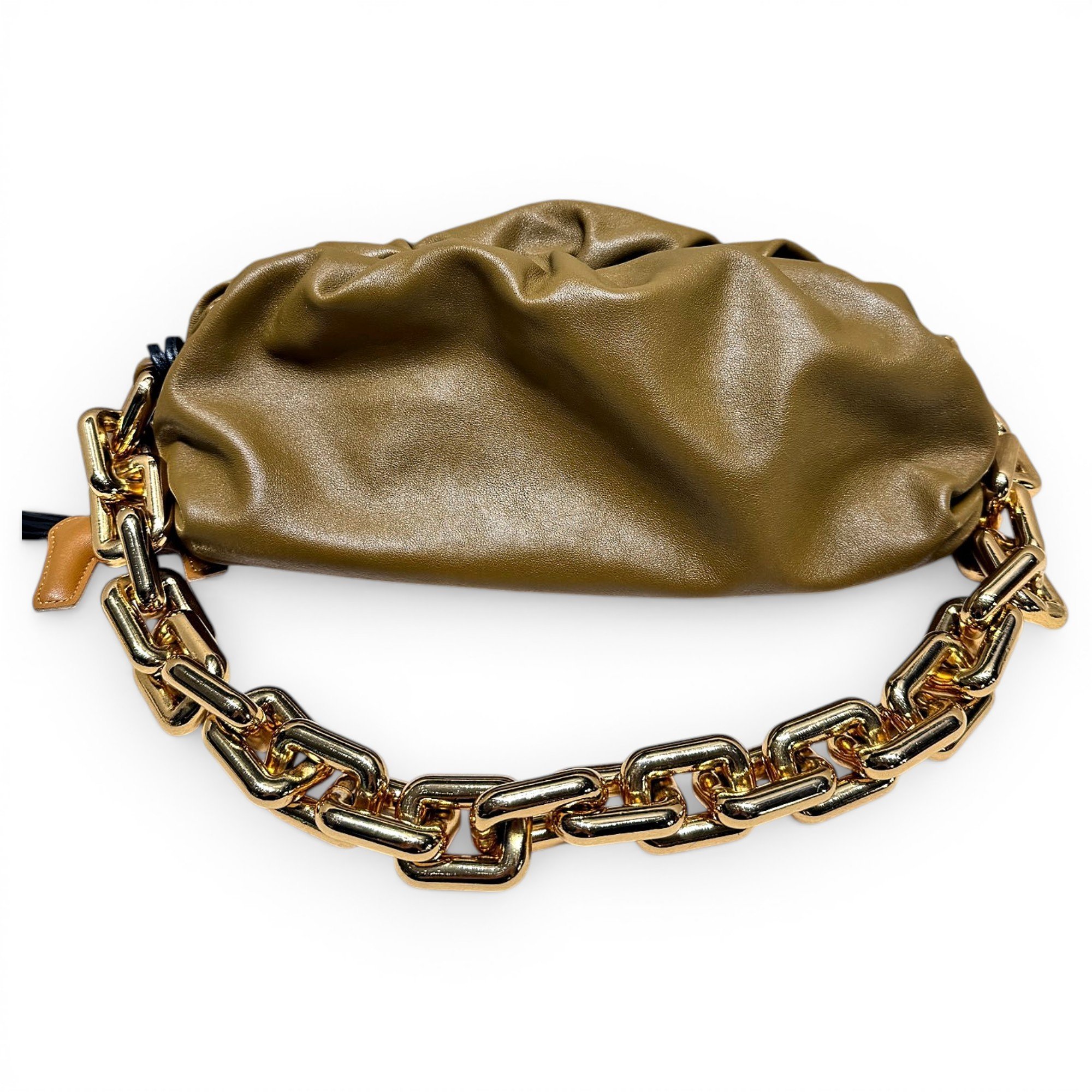 Pouch leather handbag