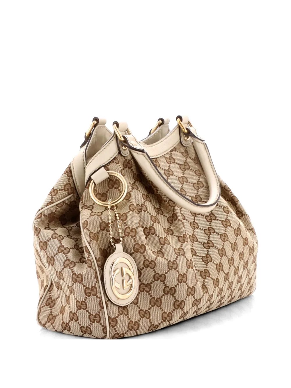 Sukey GG Canvas with Leather Medium tote bag