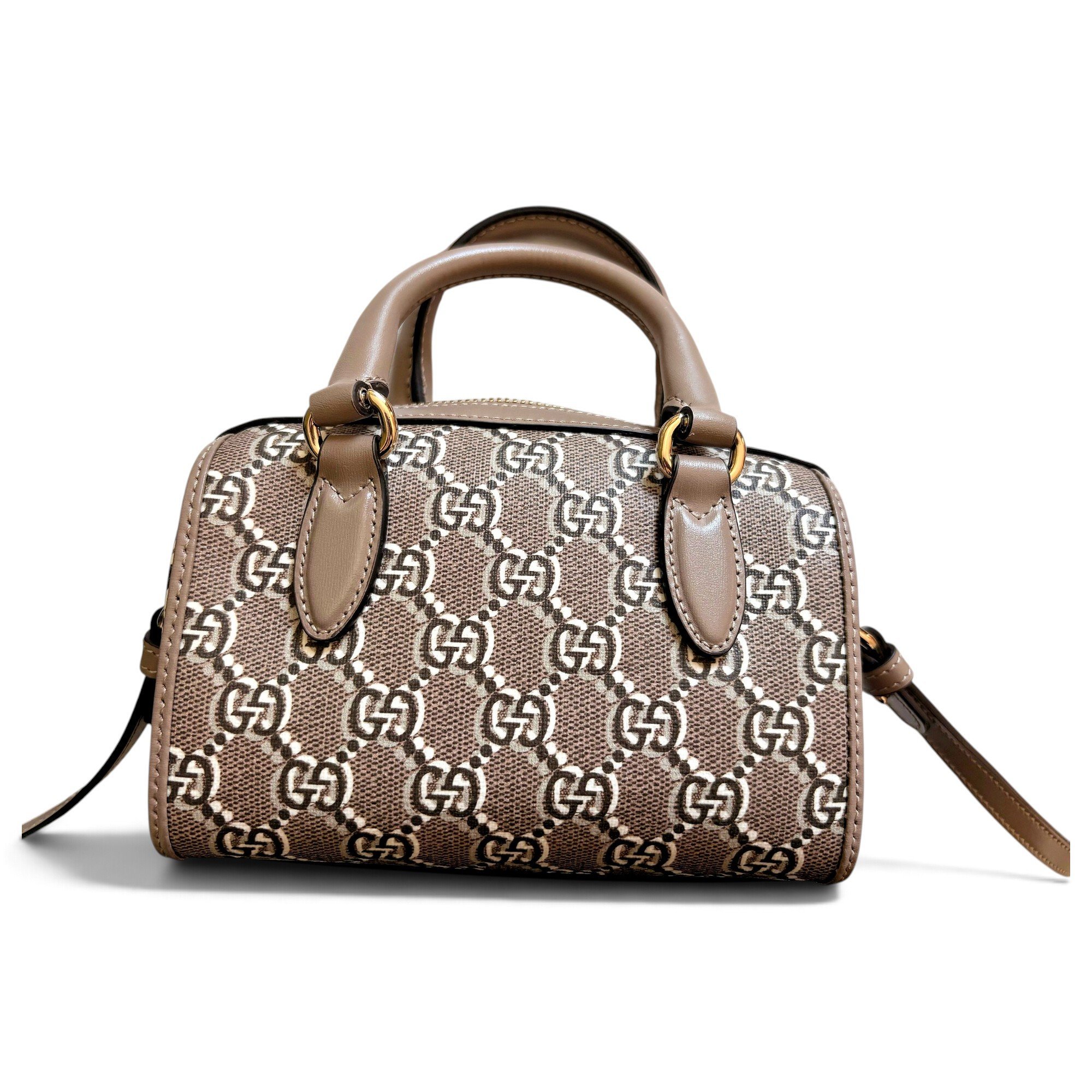 Ophidia Boston leather bowling bag