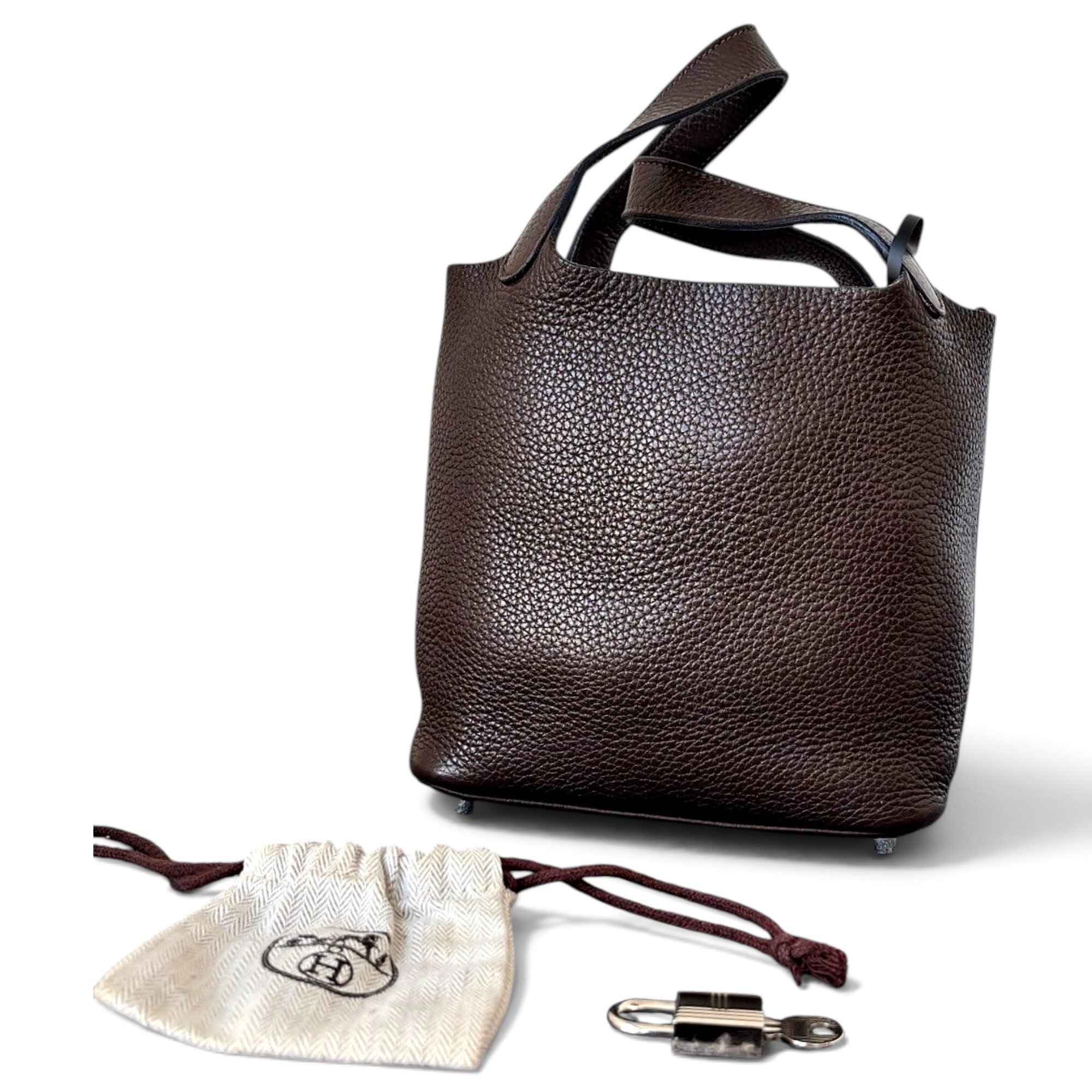 Picotin leather handbag
