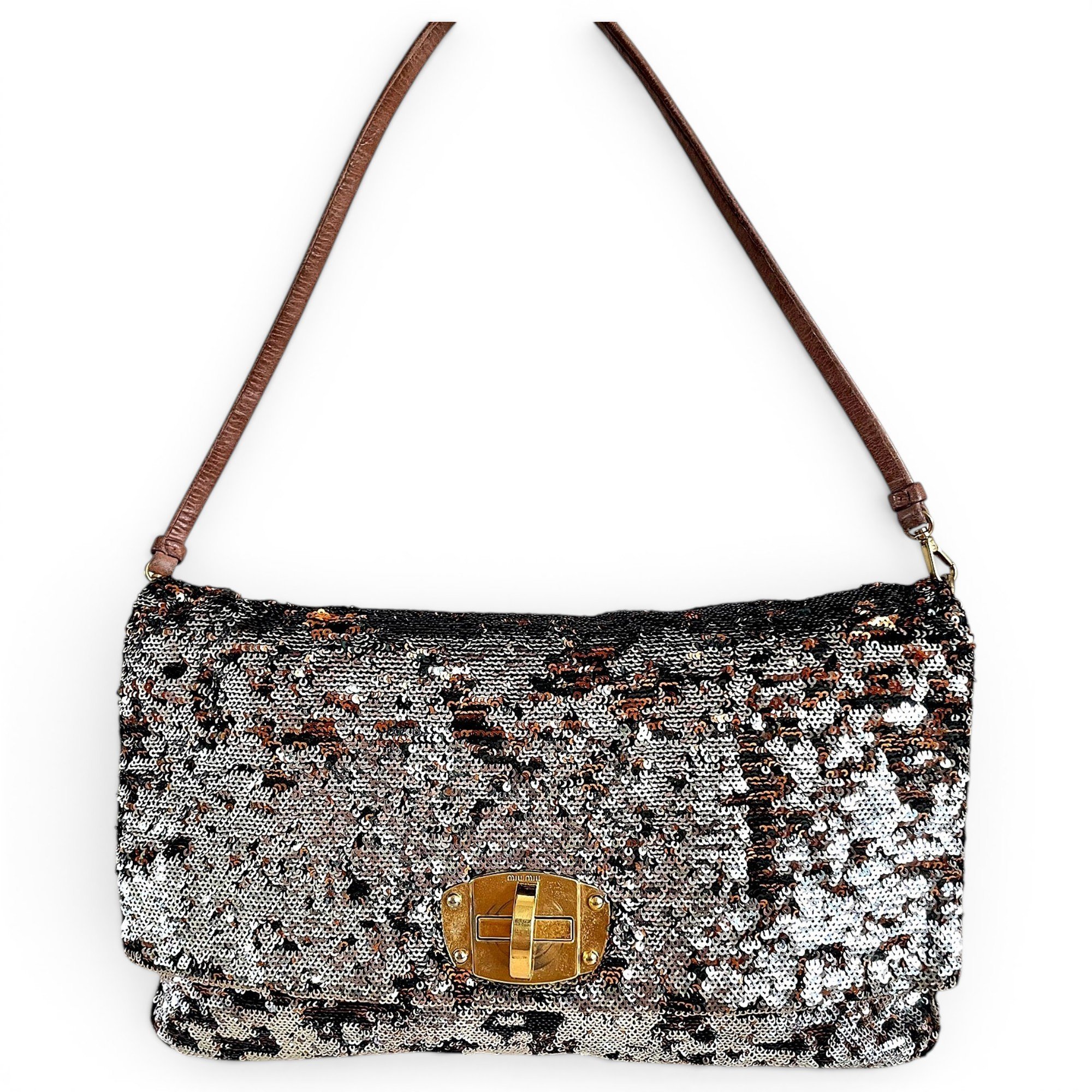 Miu Crystal glitter handbag