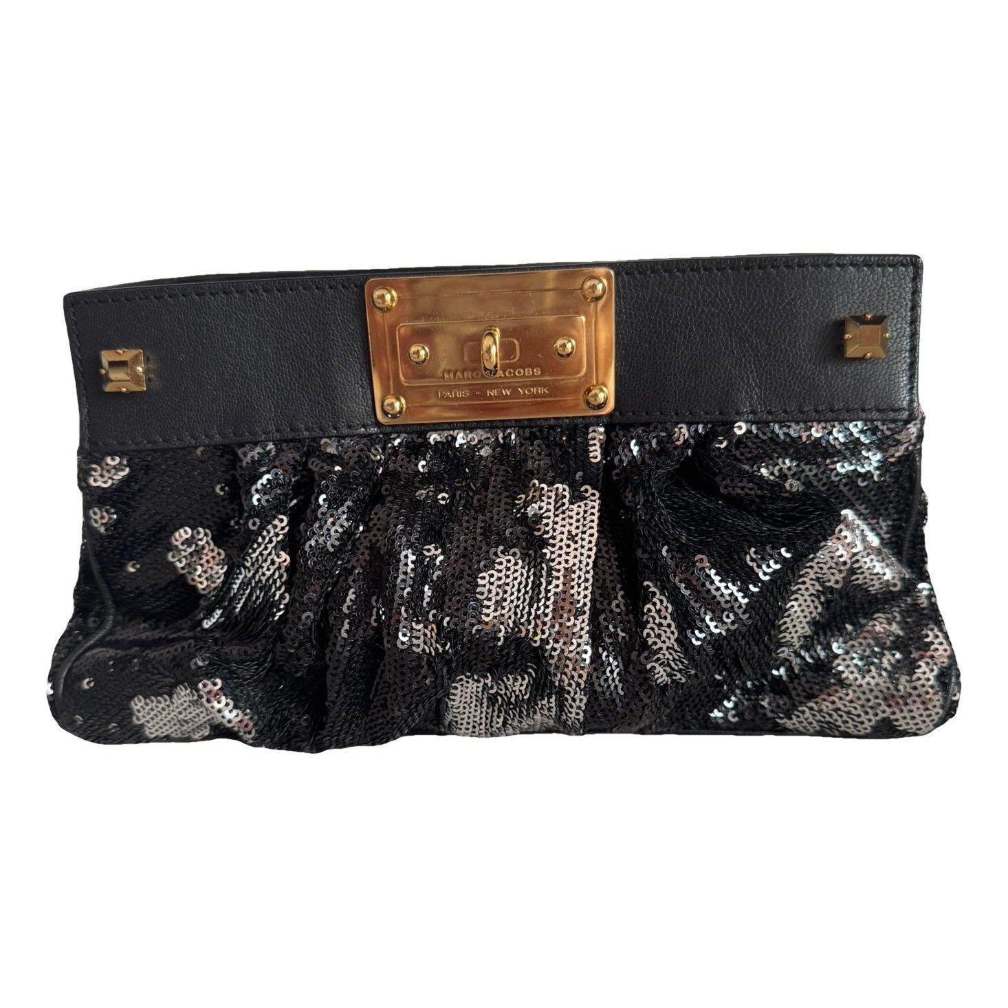 Leather clutch bag