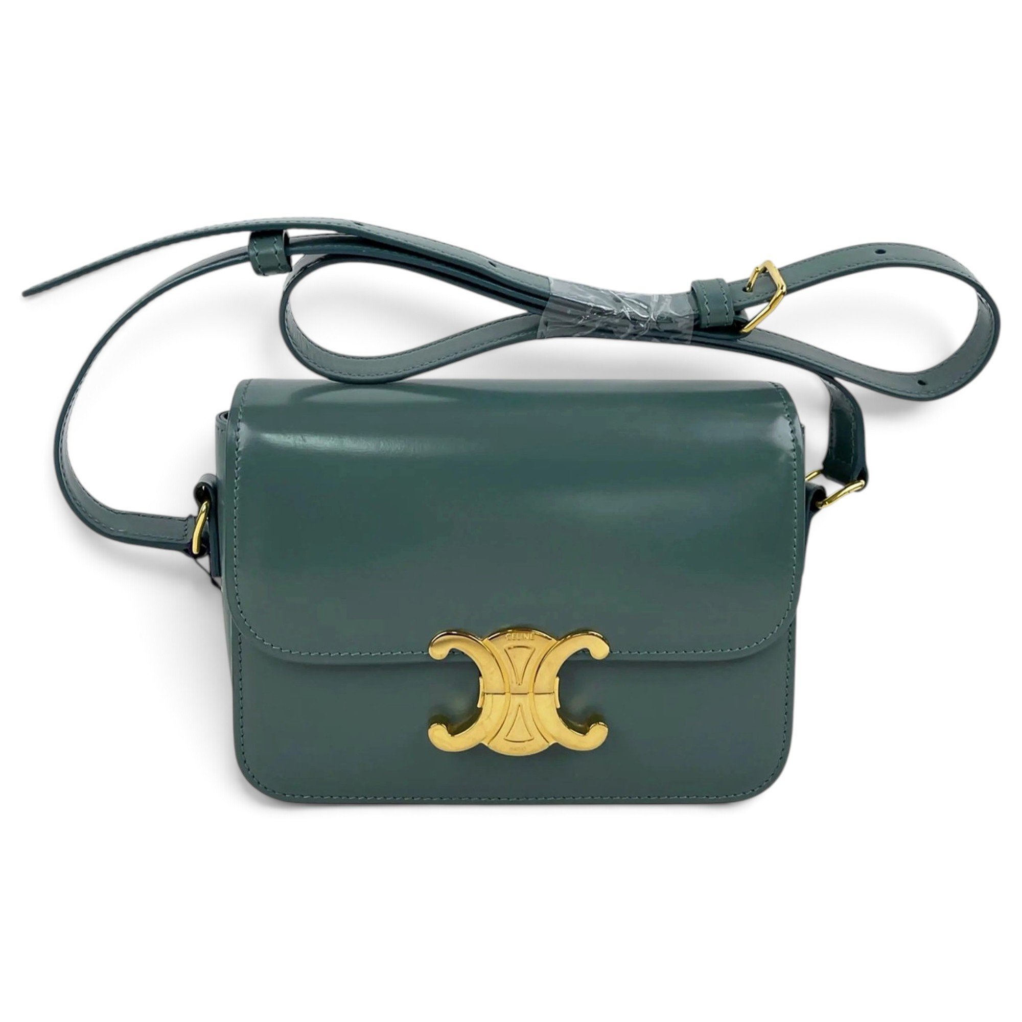 Triomphe leather handbag
