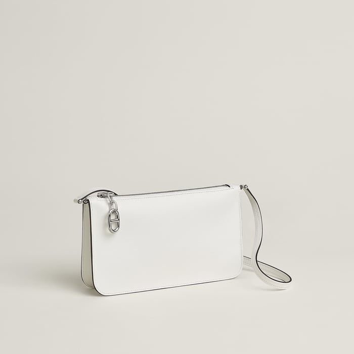 New White Zipengo Chaine d'Ancre to Go Pouch