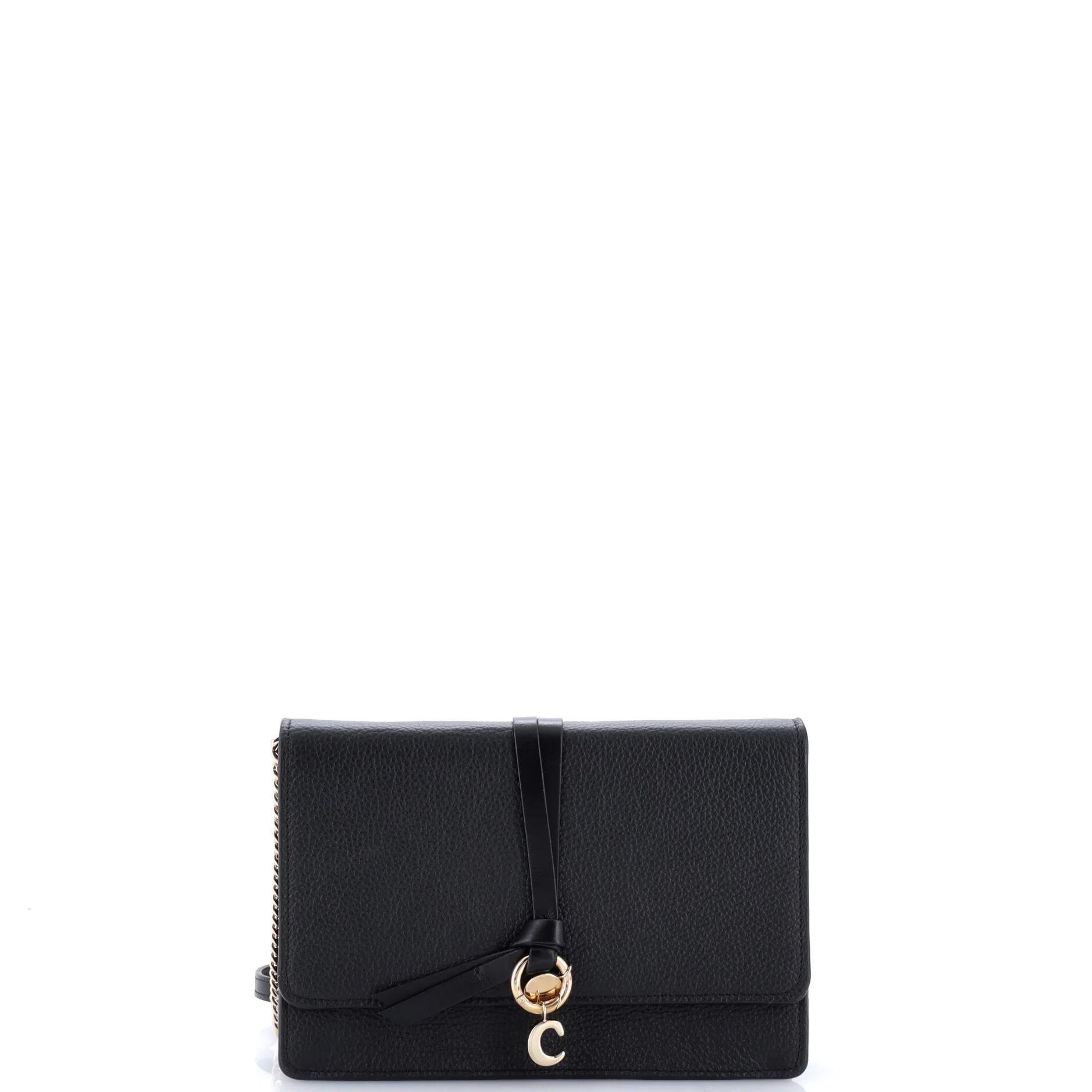 Chloe Alphabet leather crossbody bag