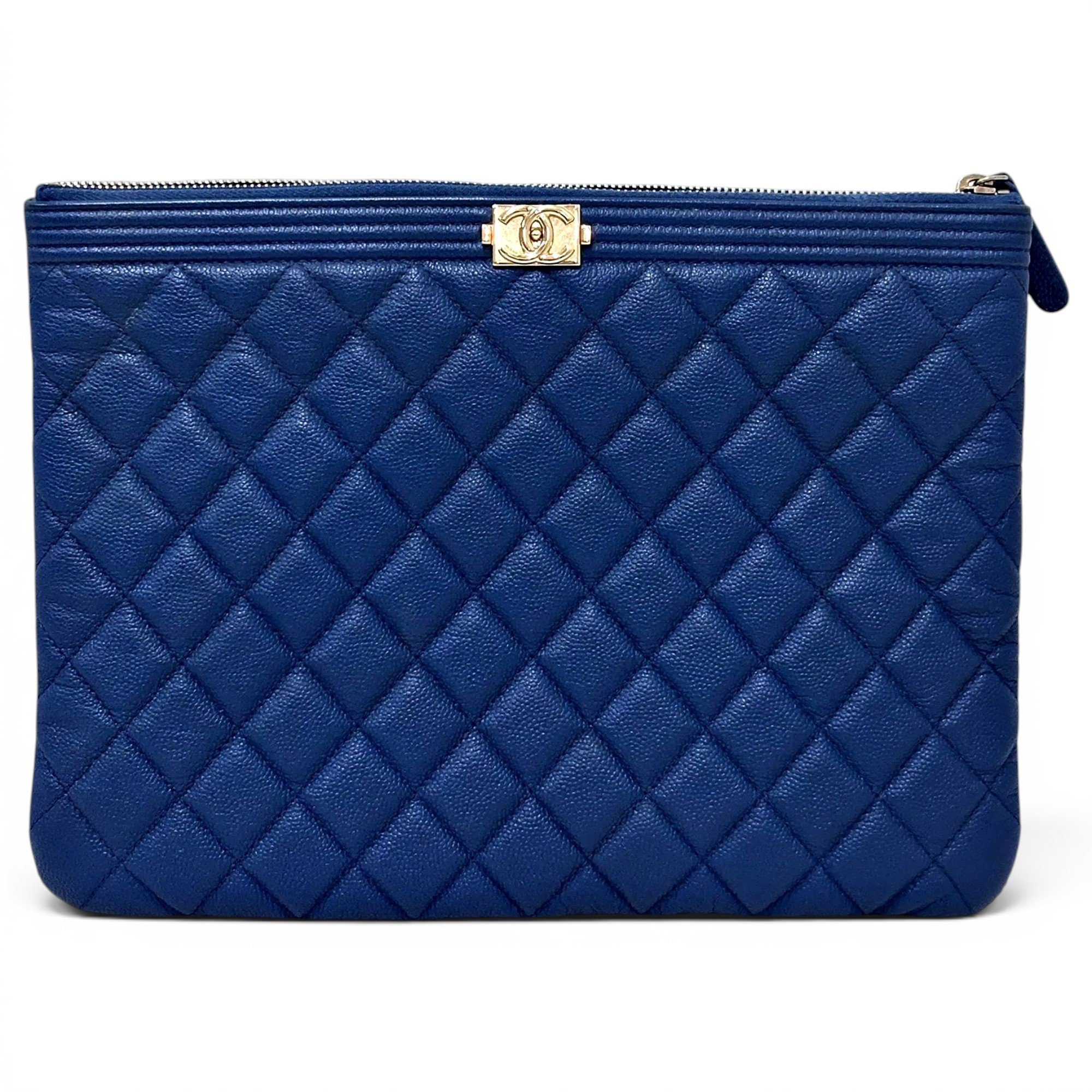 Boy leather clutch bag