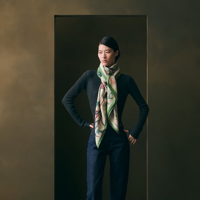 Cinq Forets Primaires Shawl 140