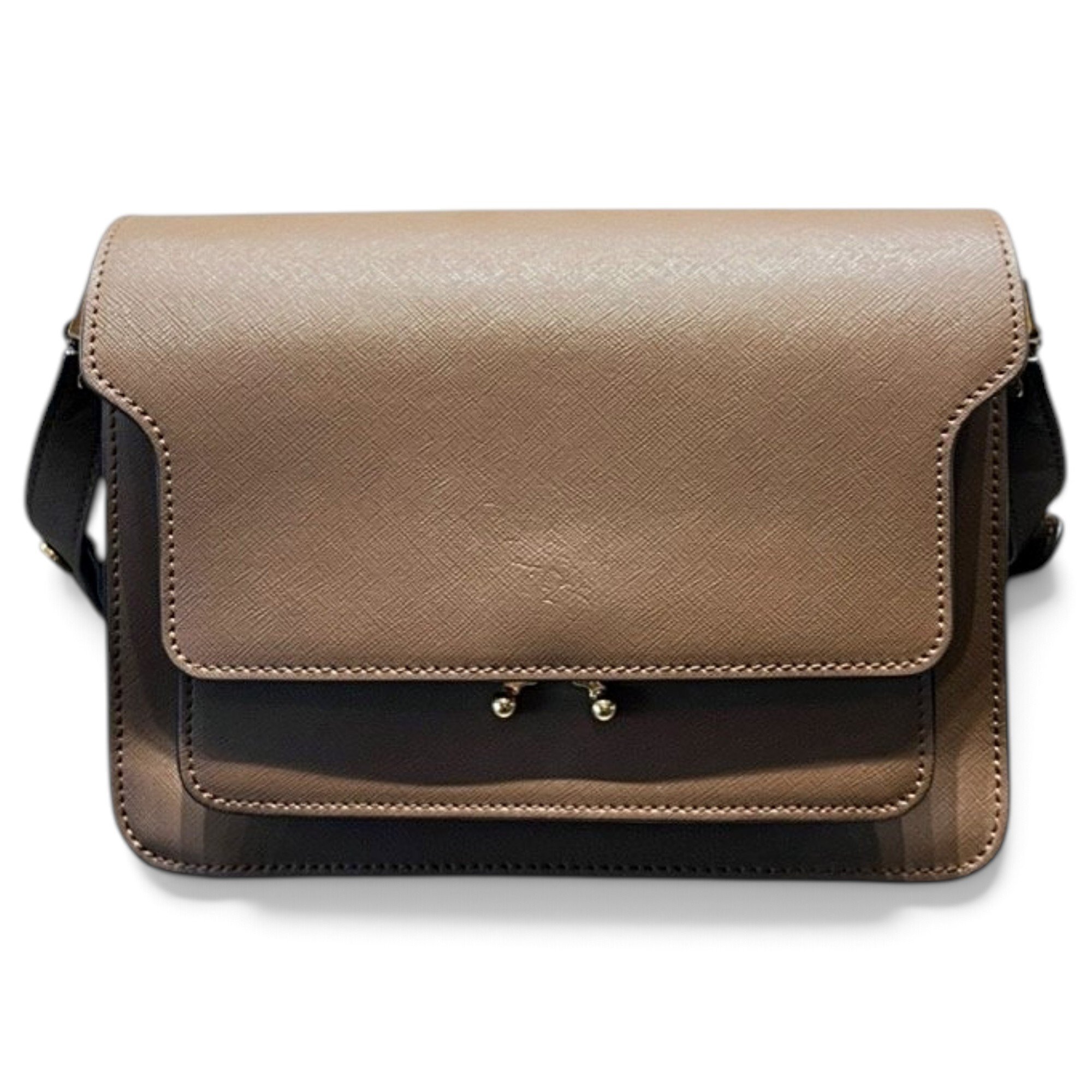 Marni Trunk leather crossbody bag