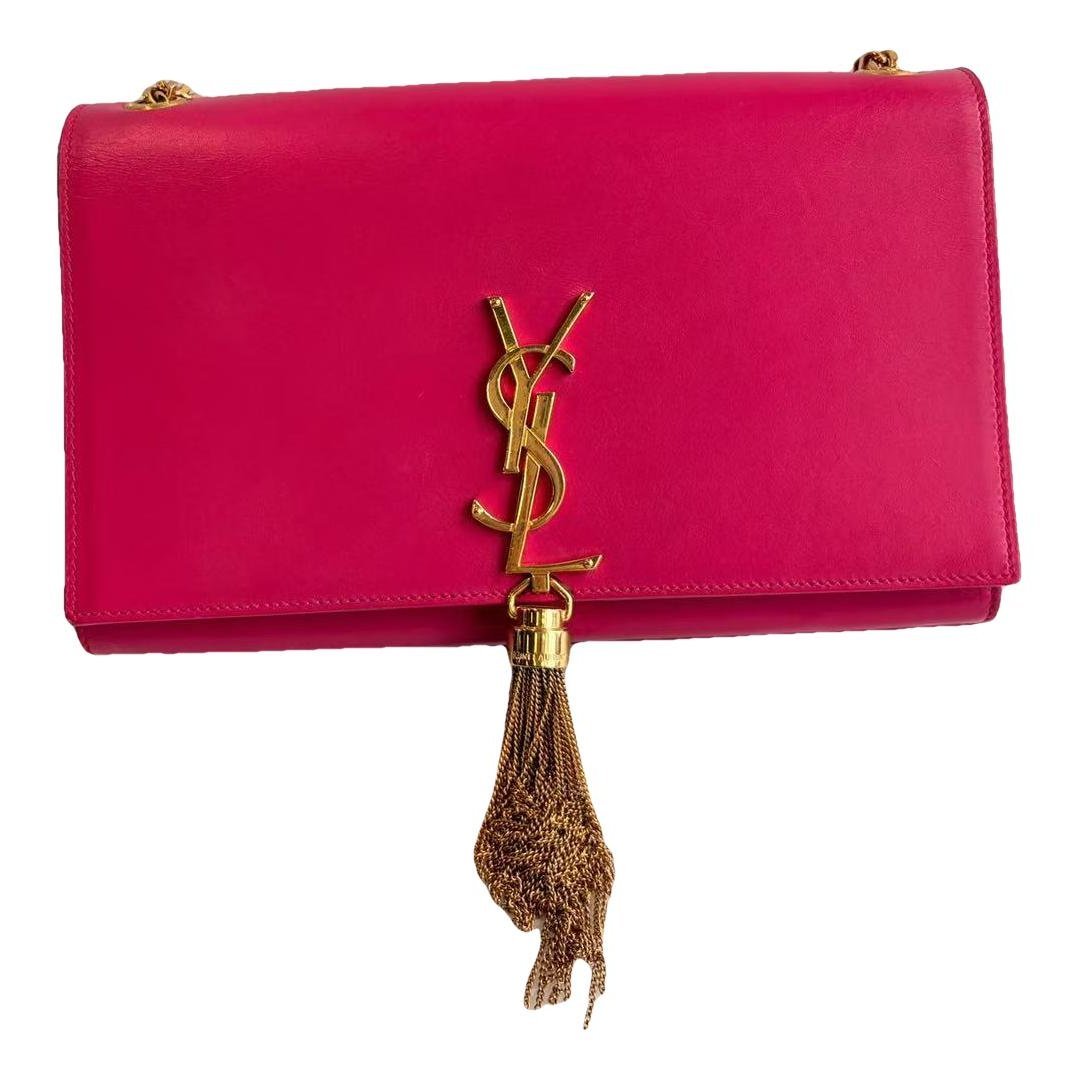Pompom Kate leather handbag