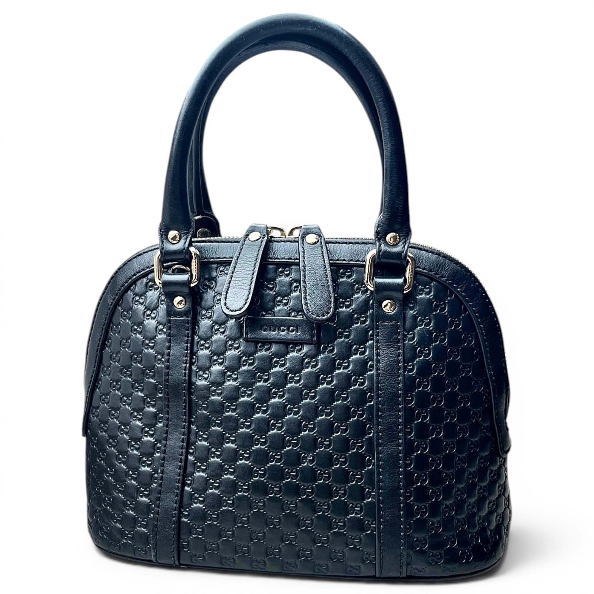 Dôme leather handbag