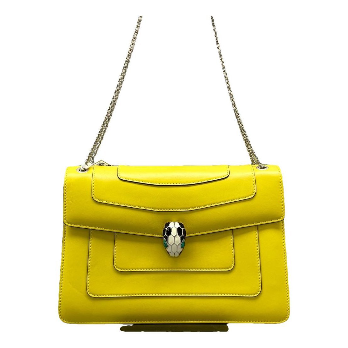 Serpenti leather handbag