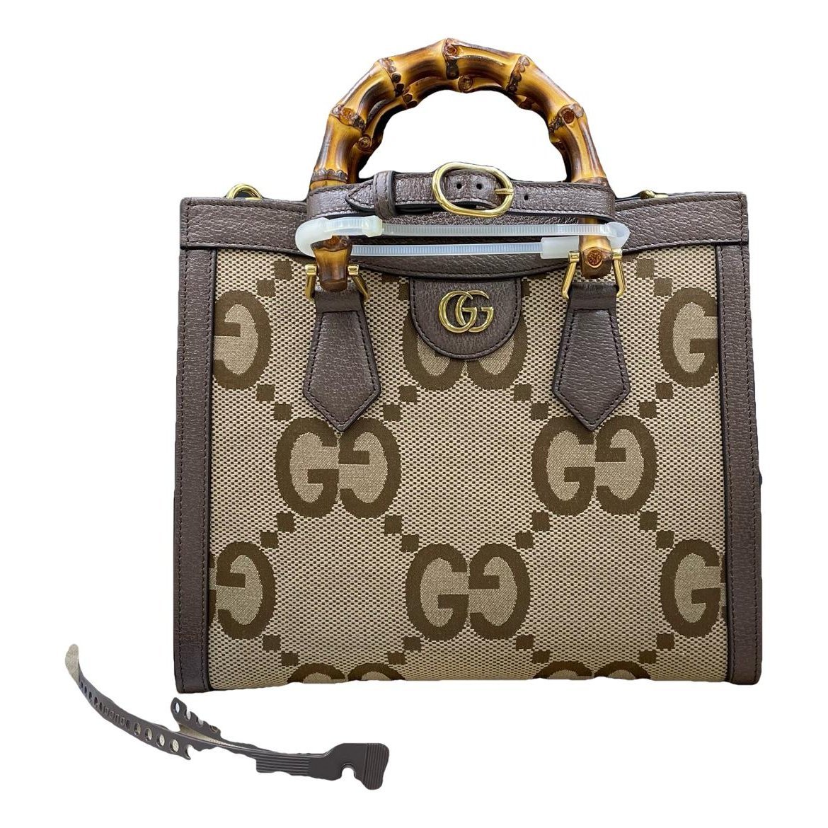 Diana Bamboo leather handbag