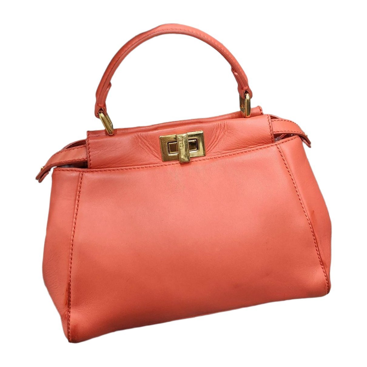 Peekaboo leather handbag