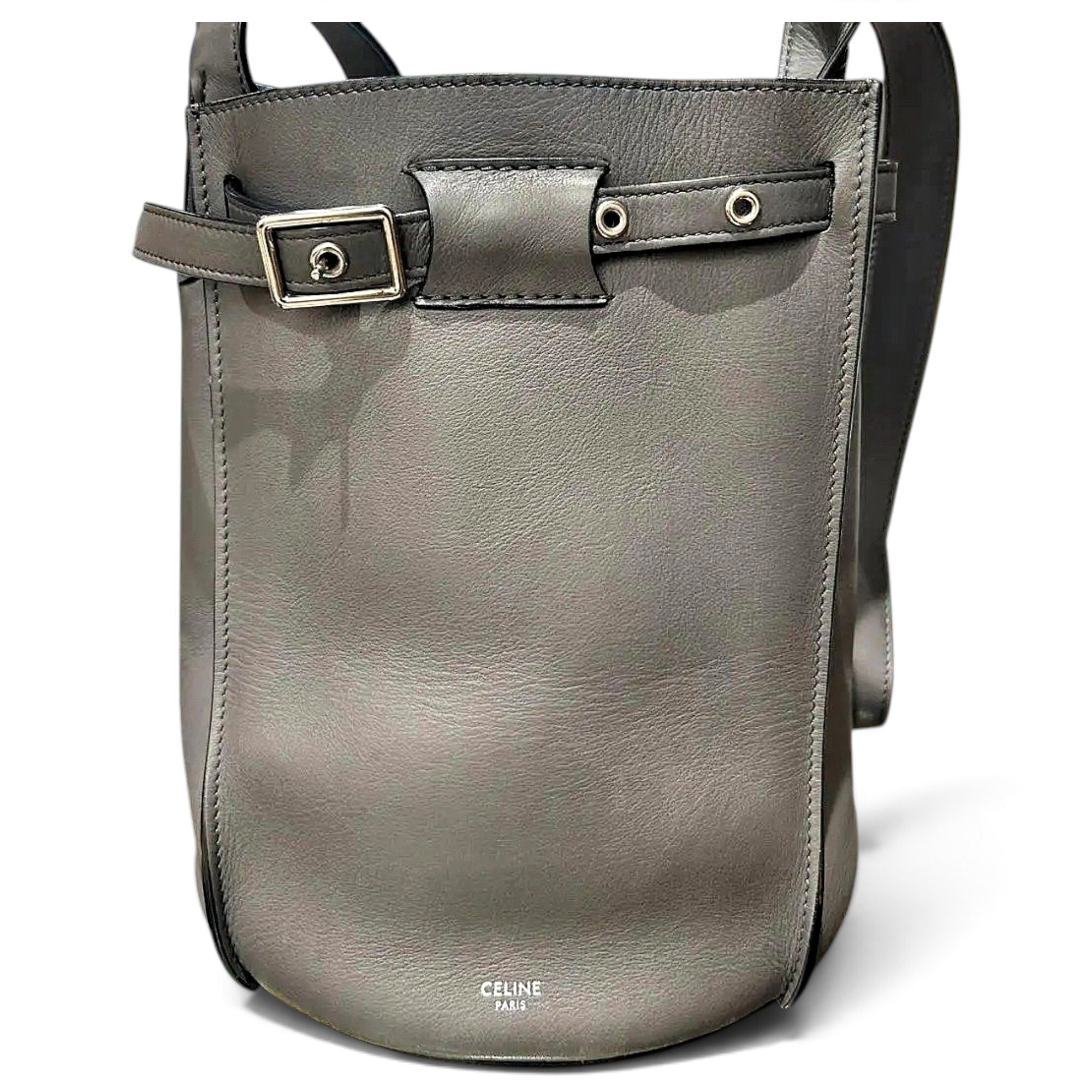Biker leather handbag