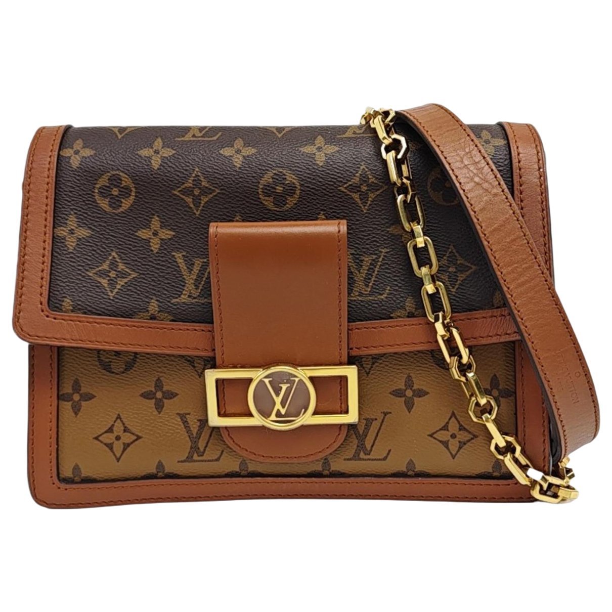 Dauphine leather crossbody bag