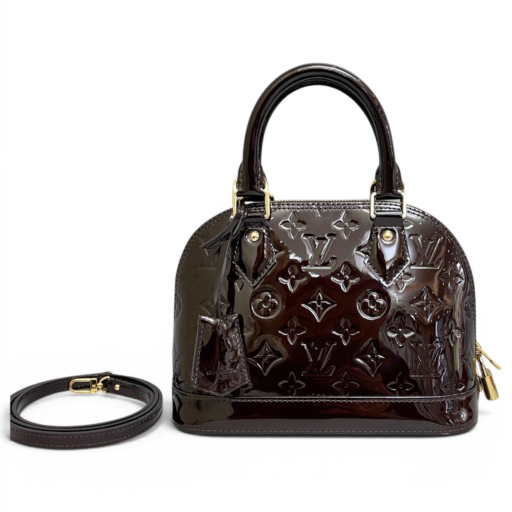 Alma BB patent leather handbag