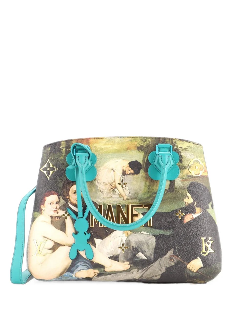 Montaigne Handbag Limited Edition Jeff Koons Manet Print Canvas MM satchel