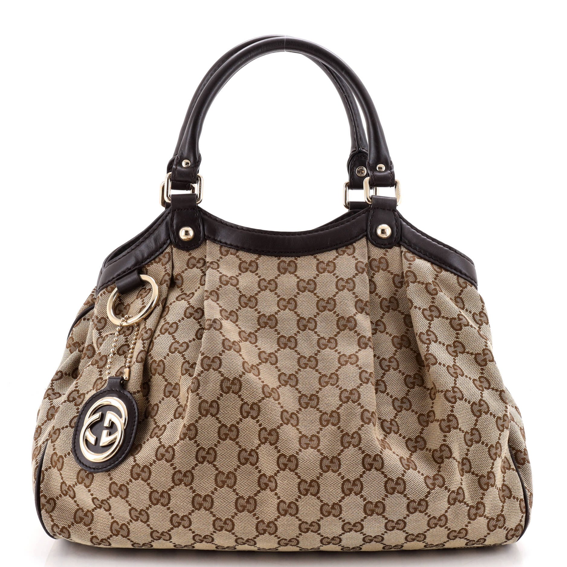 Sukey Tote GG Canvas with Leather Medium