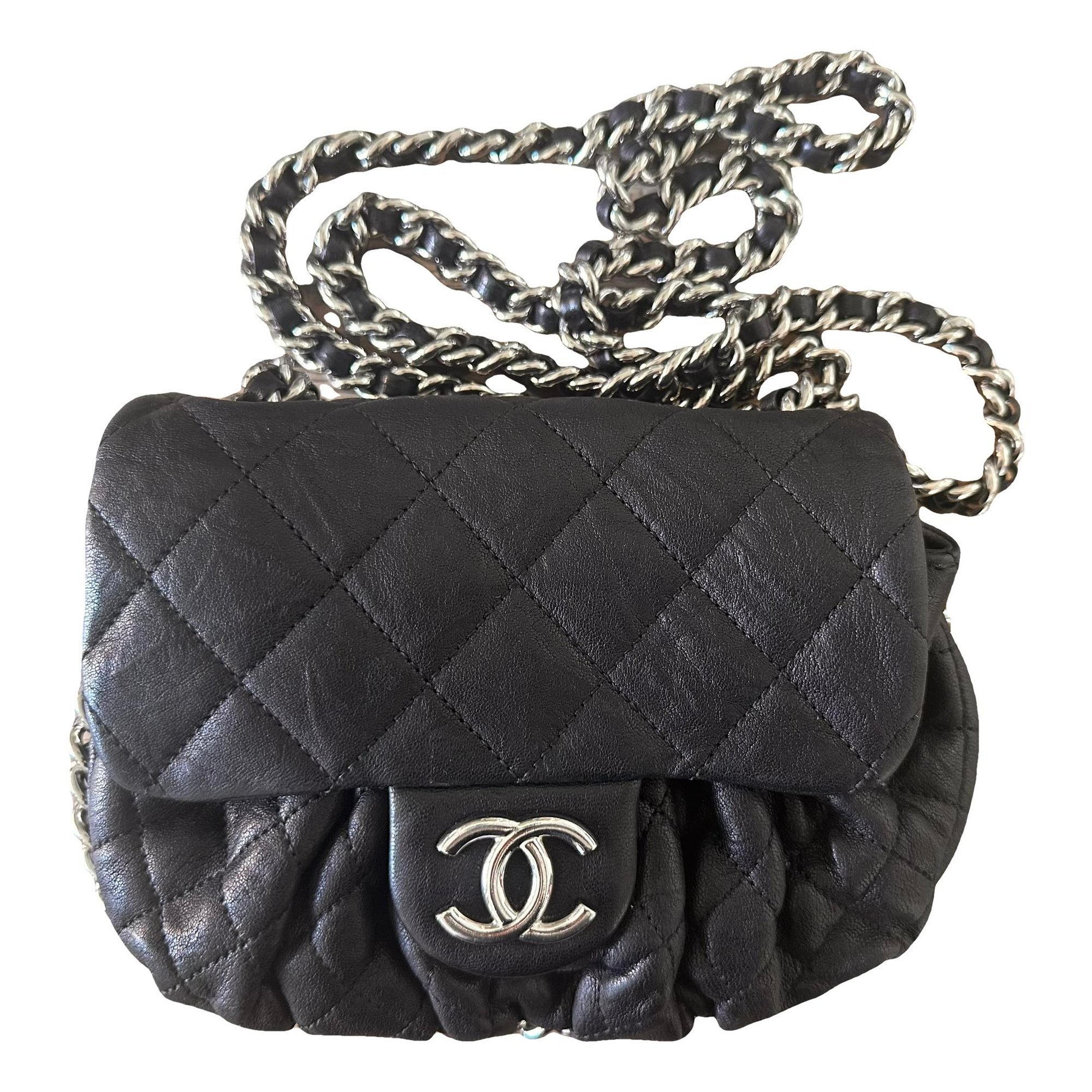 Chain Around leather crossbody bag