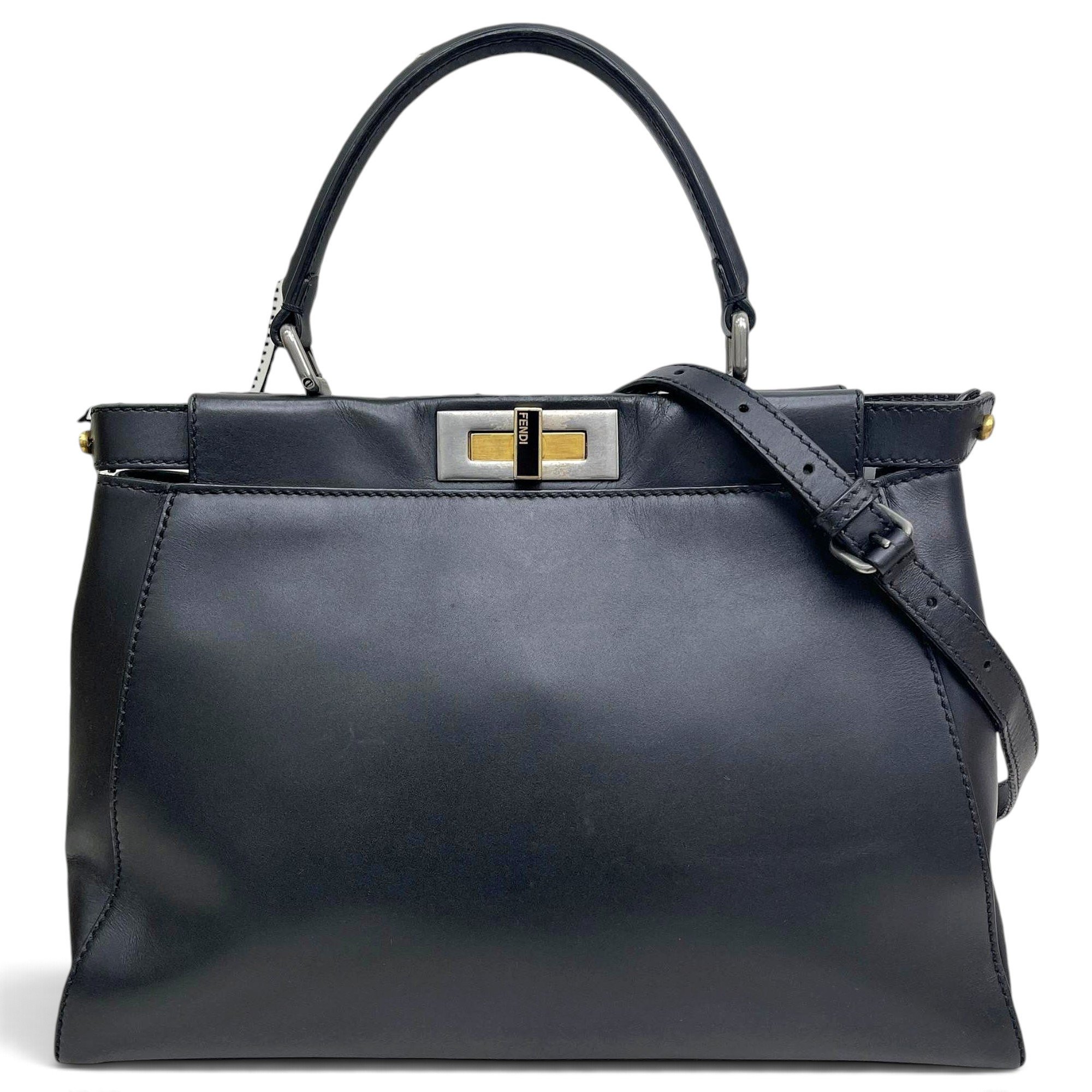 Peekaboo leather handbag