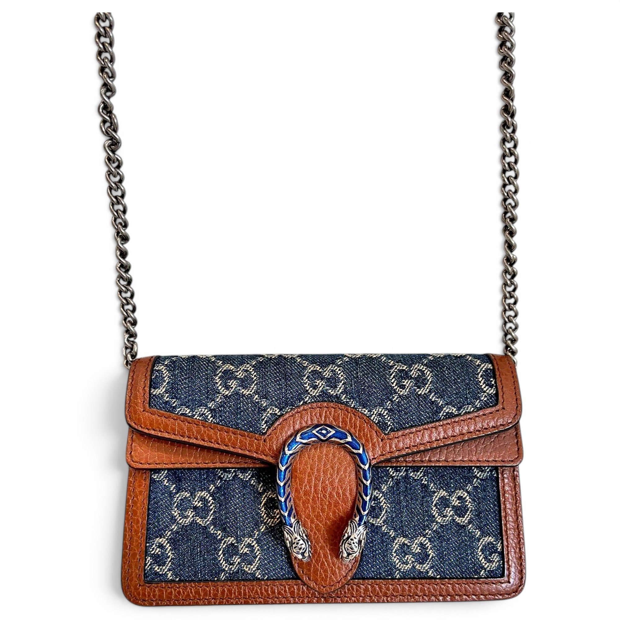 Dionysus Super Mini leather crossbody bag