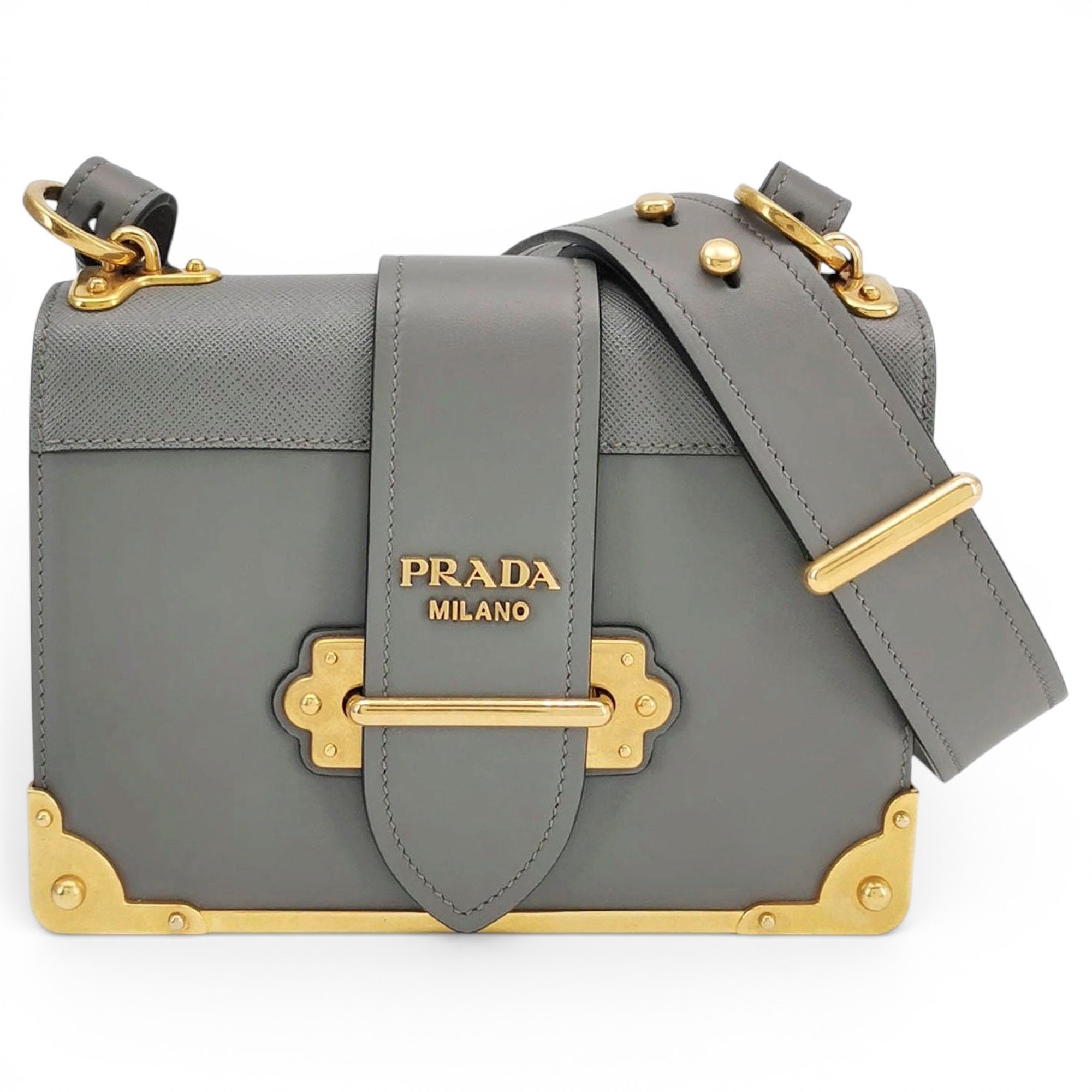 Cahier leather handbag
