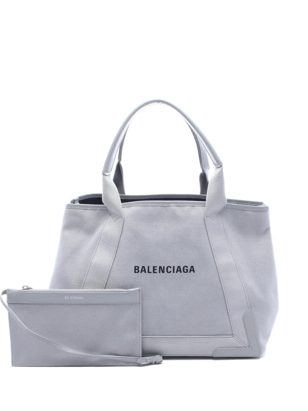 2000s M Navy Cabas tote bag