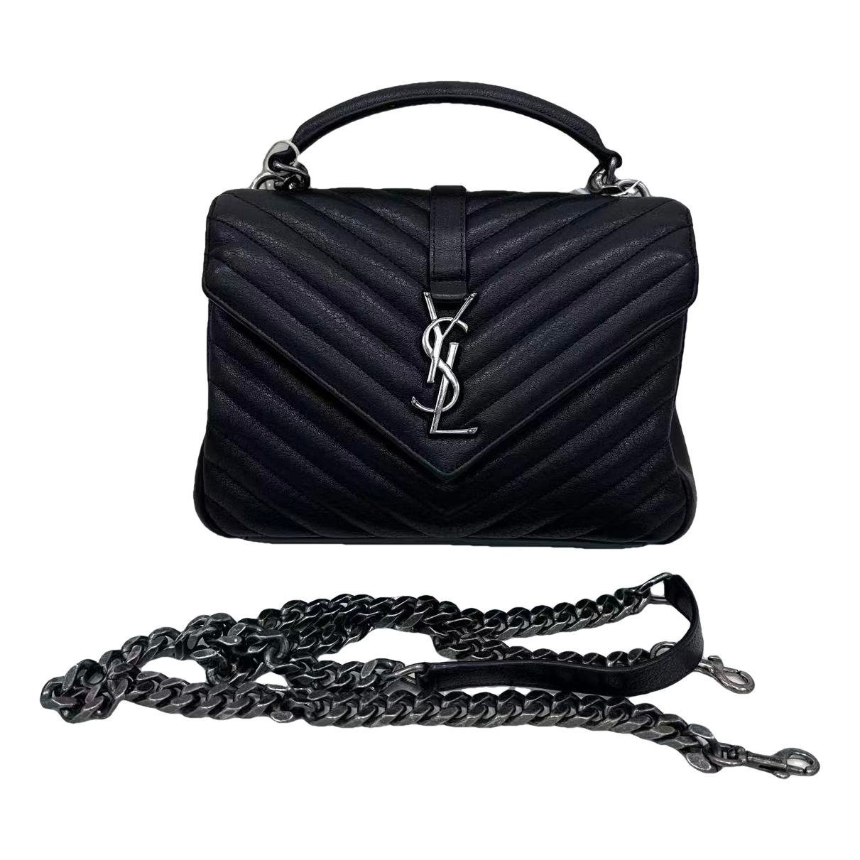 Collége monogramme leather handbag