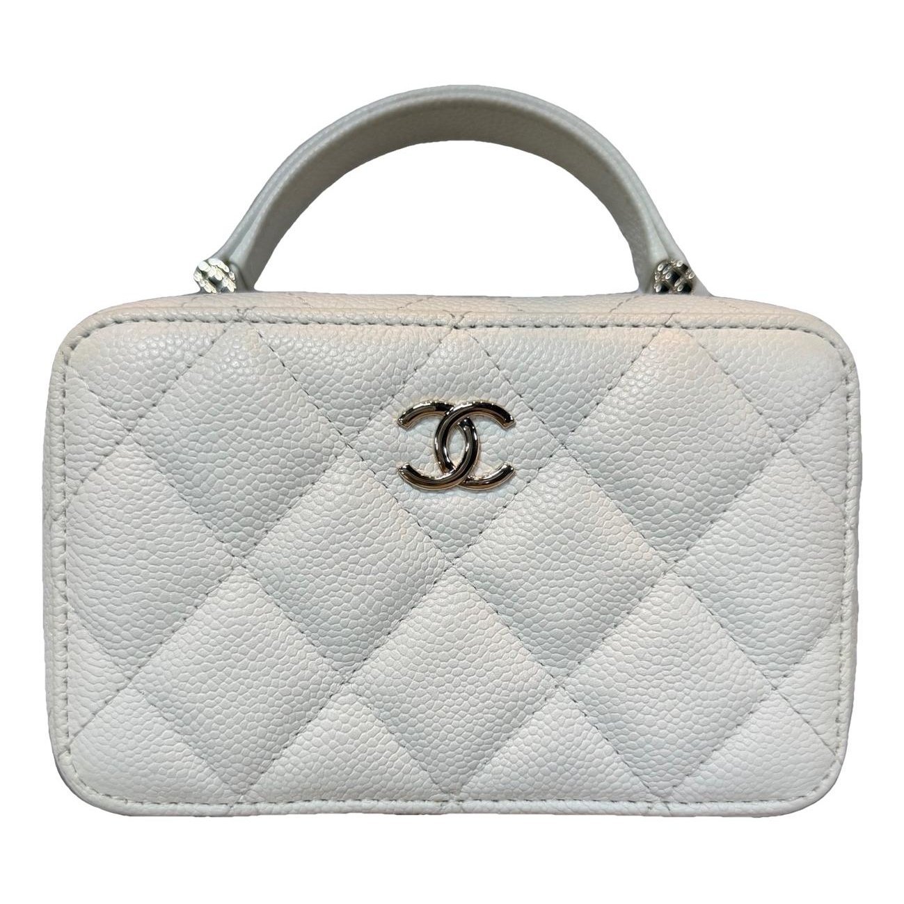 Vanity leather handbag