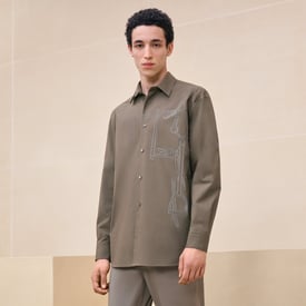 "Harnais en Gouache 3D" sporty fit shirt