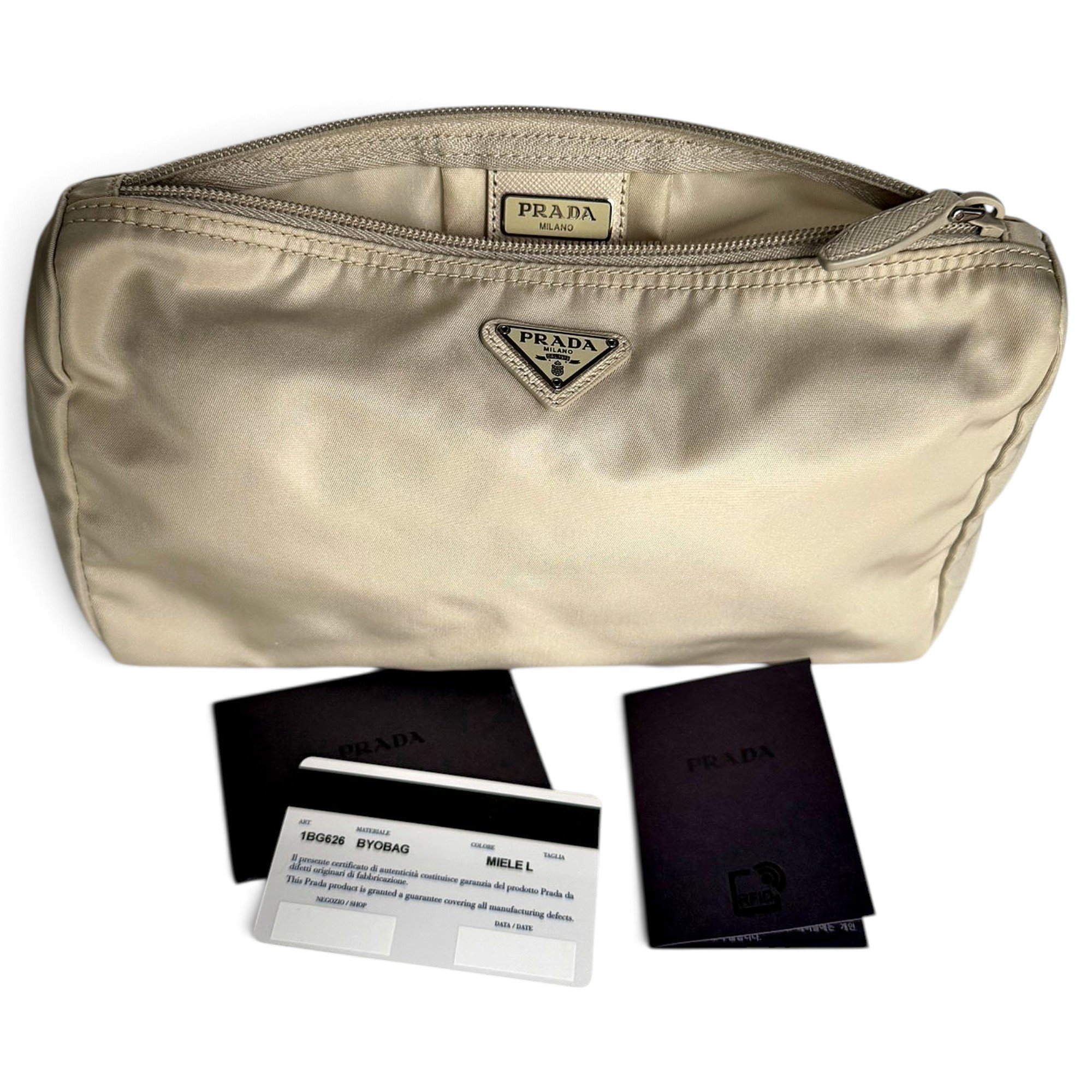 Re-Nylon clutch bag