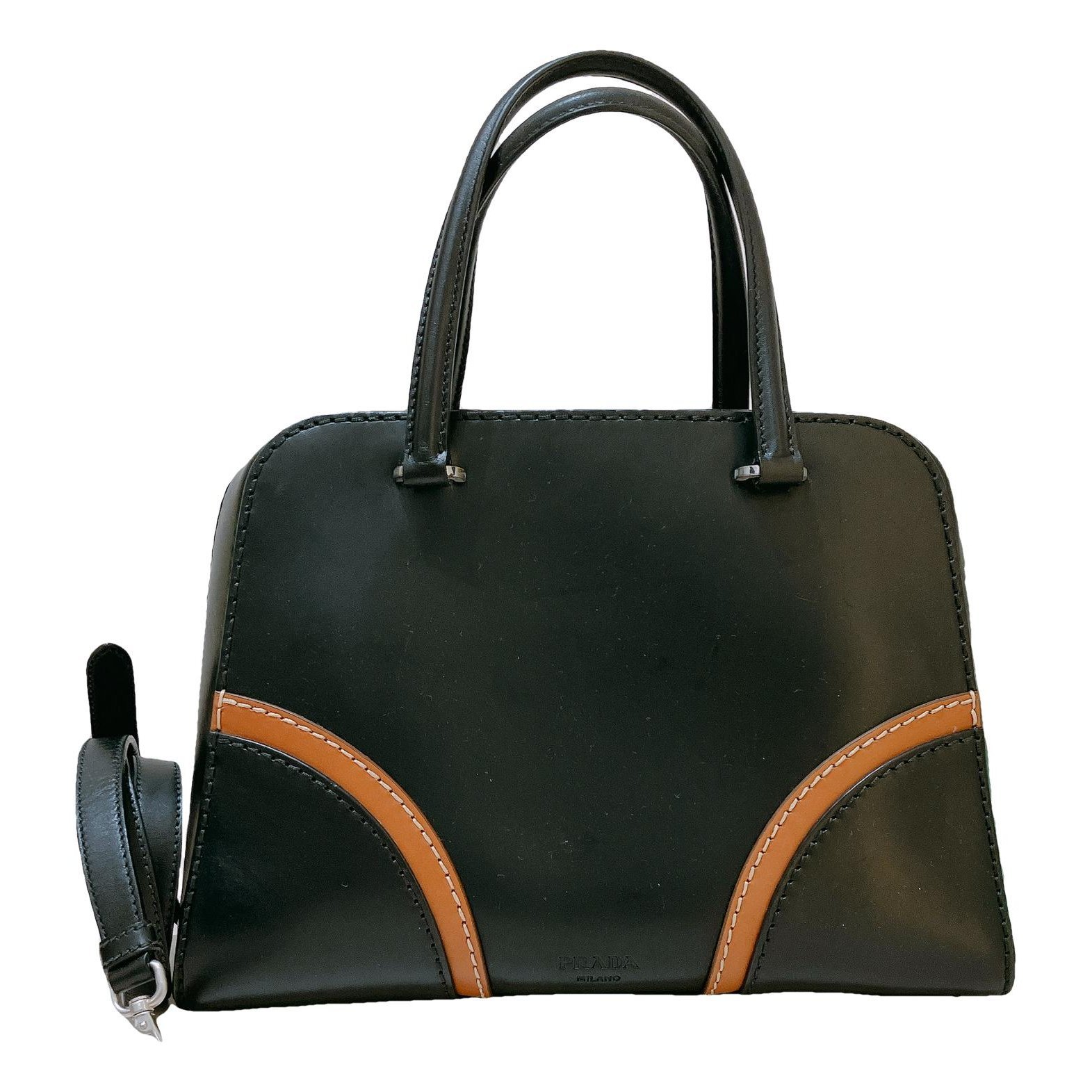 Patent leather crossbody bag